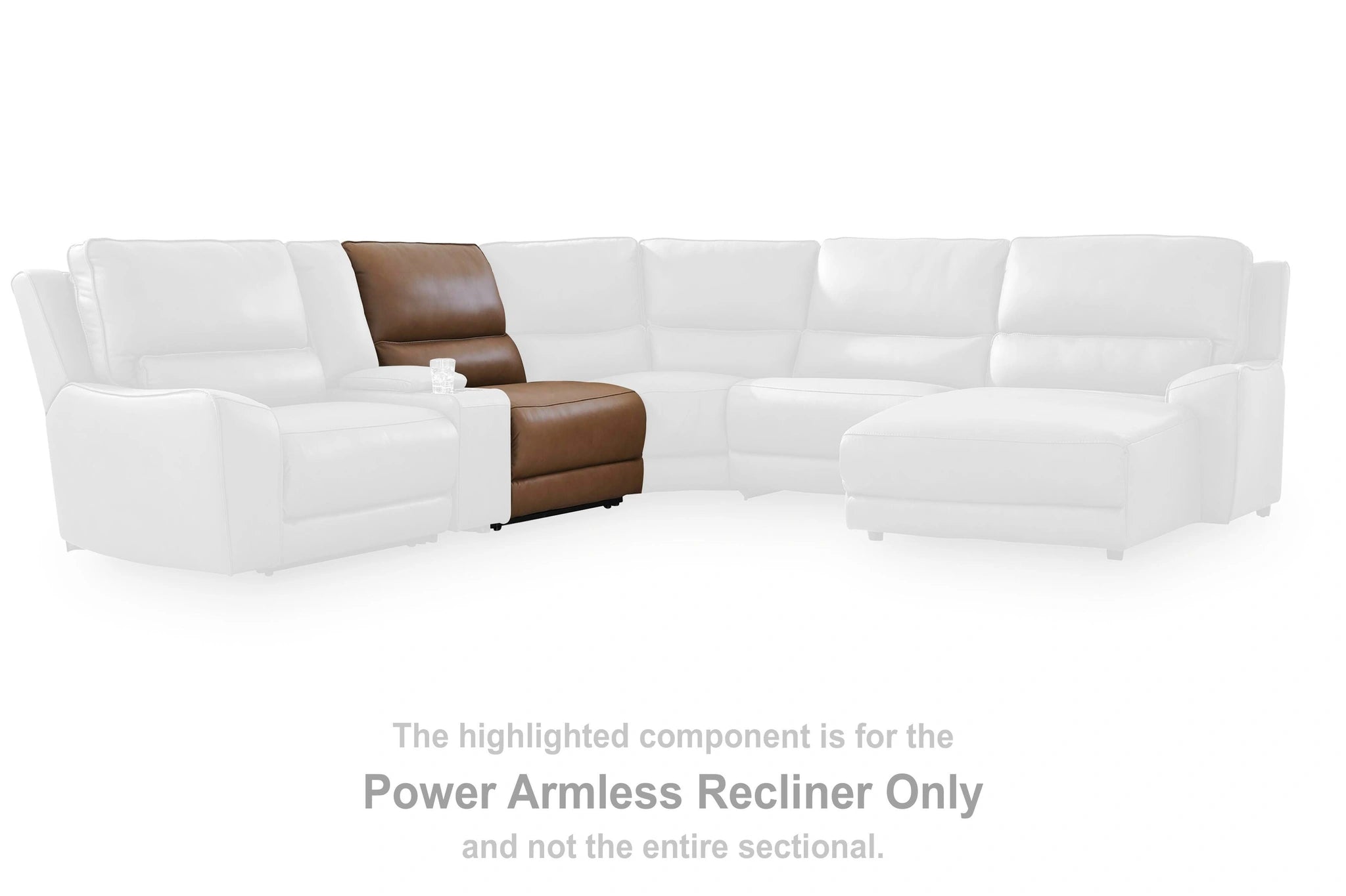 DeepWakes Reclining Sectional with Storage Console
