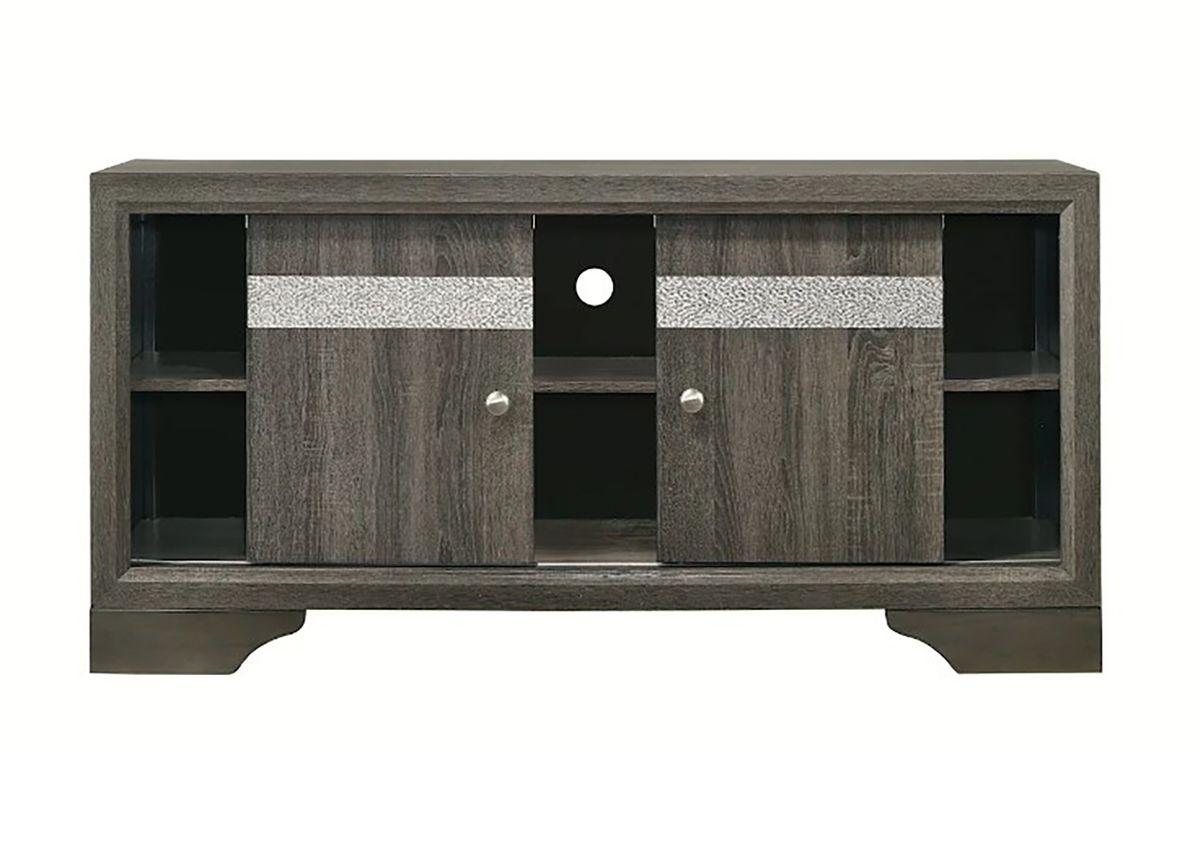 Crown Mark Furniture Regata TV Stand in Gray