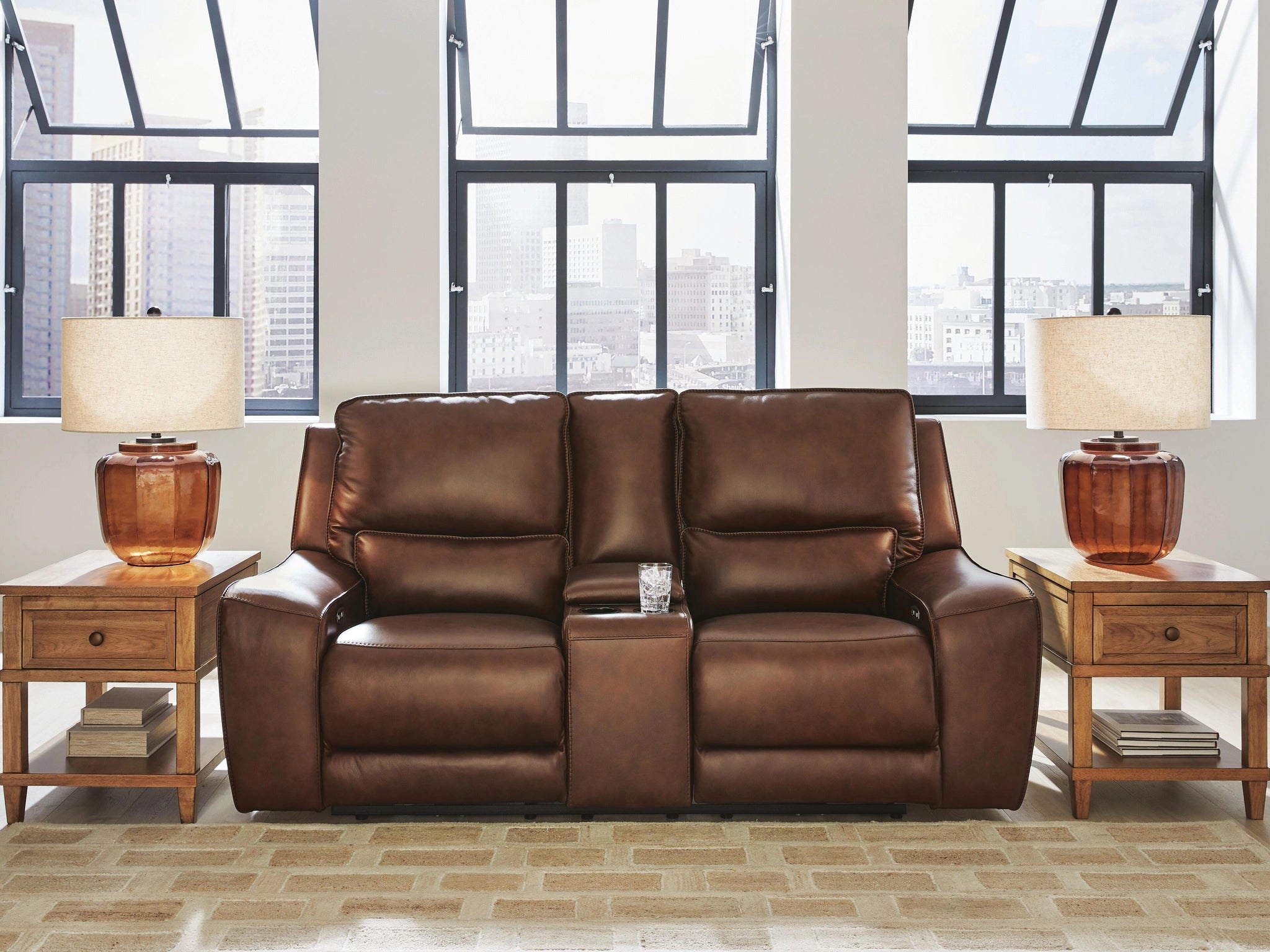 DeepWakes Power Reclining Loveseat with Console