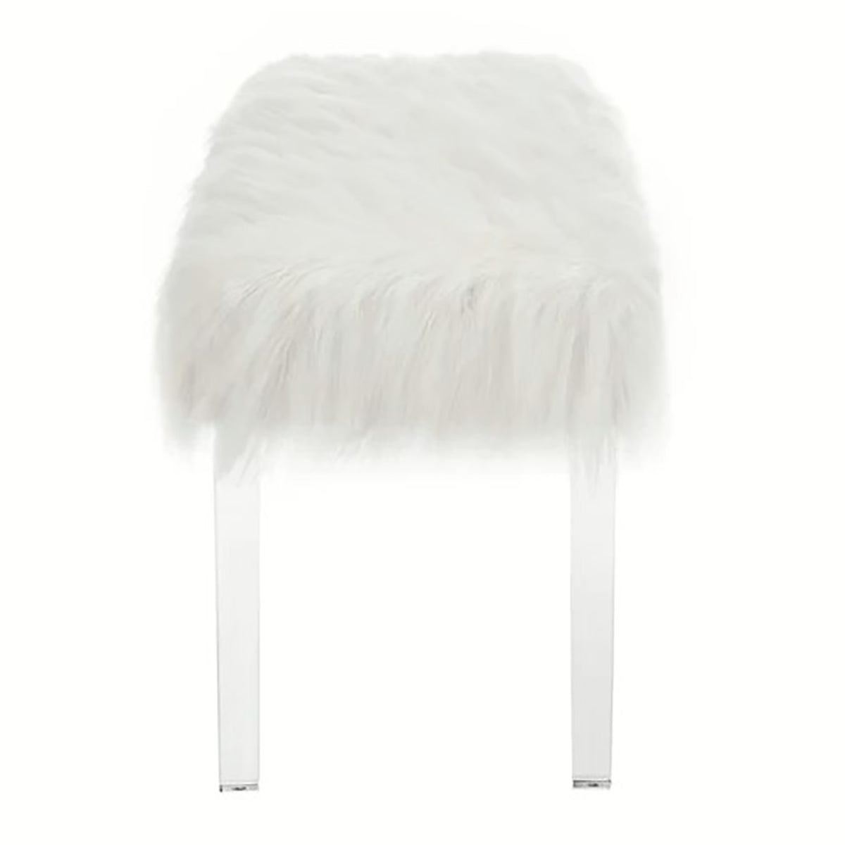 Crown Mark Furniture Fatima Bench in White