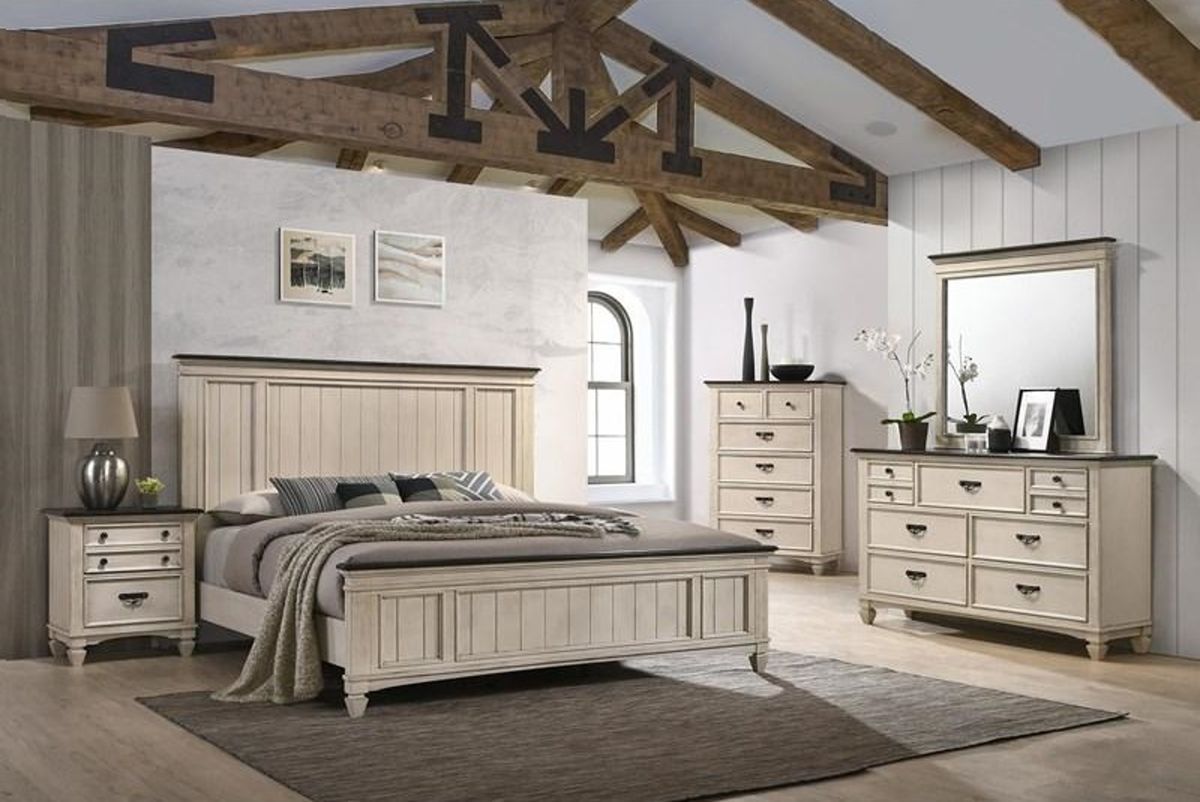 Crown Mark Sawyer Nightstand In Two-Toned B9100-2