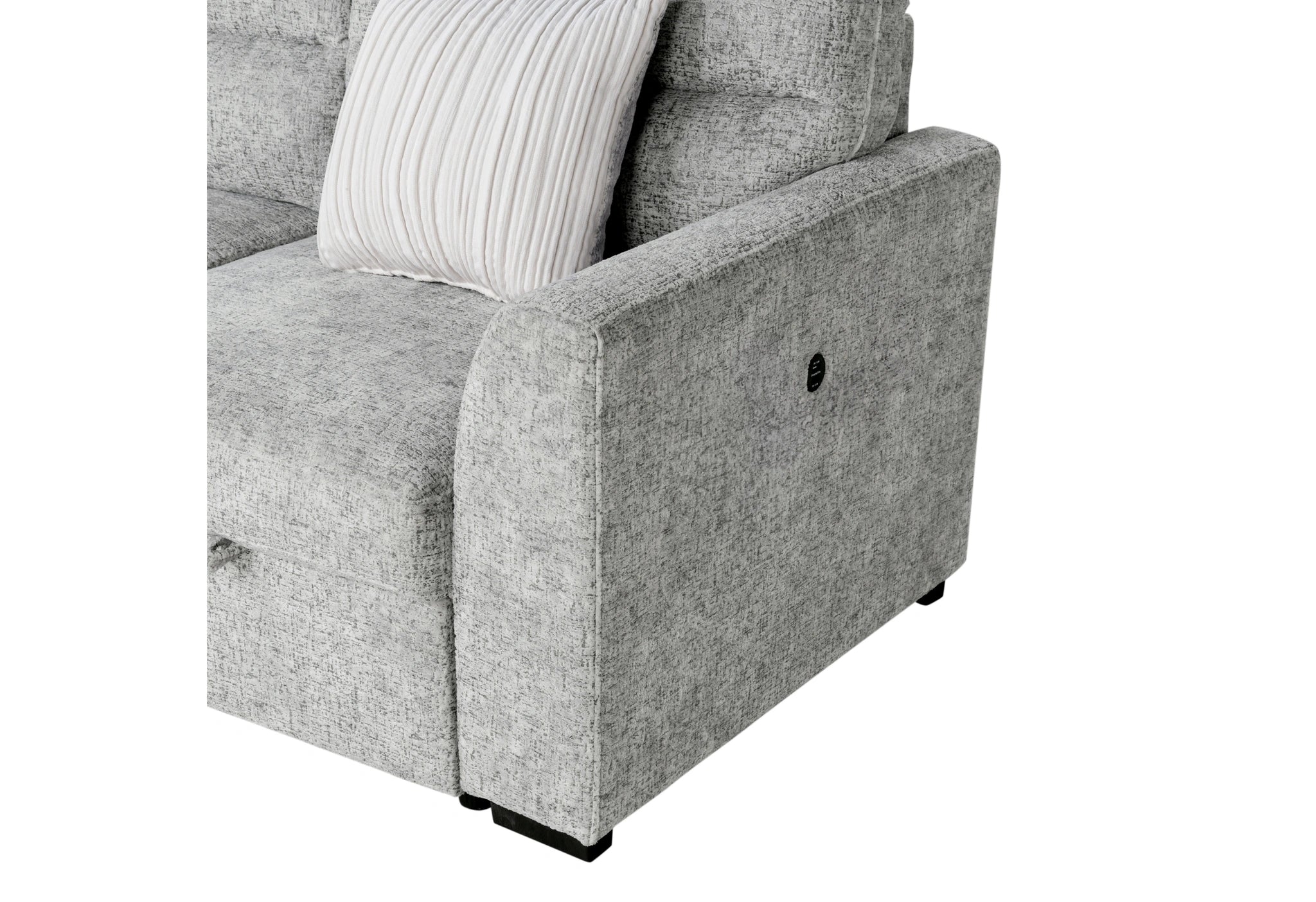 U9401 Nickel Sofa Bed Sectional with 3 Pillows