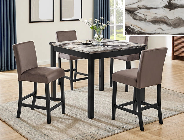 Lennon 5-Piece Counter Height Table Set