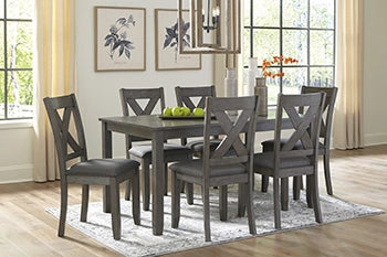 Caitbrook Dining Table and Chairs (Set of 7)