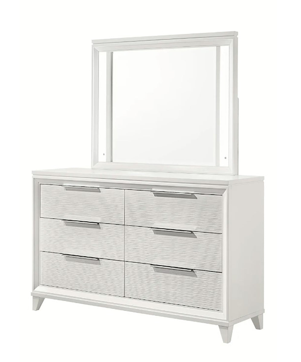 Cressida 6 Drawer Dresser In White