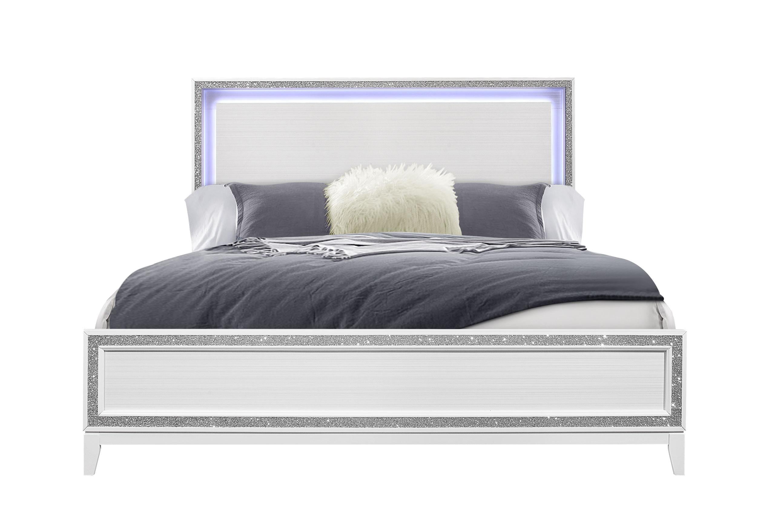 LILY WHITE KING BED