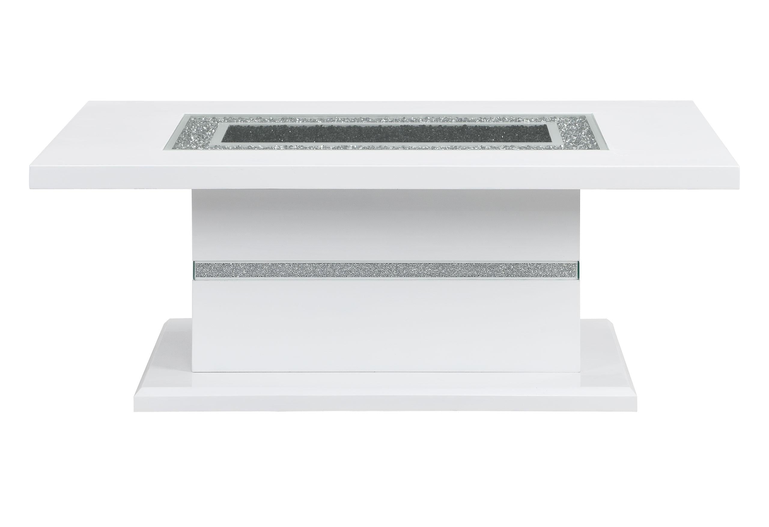 MONACO WHITE COFFEE TABLE