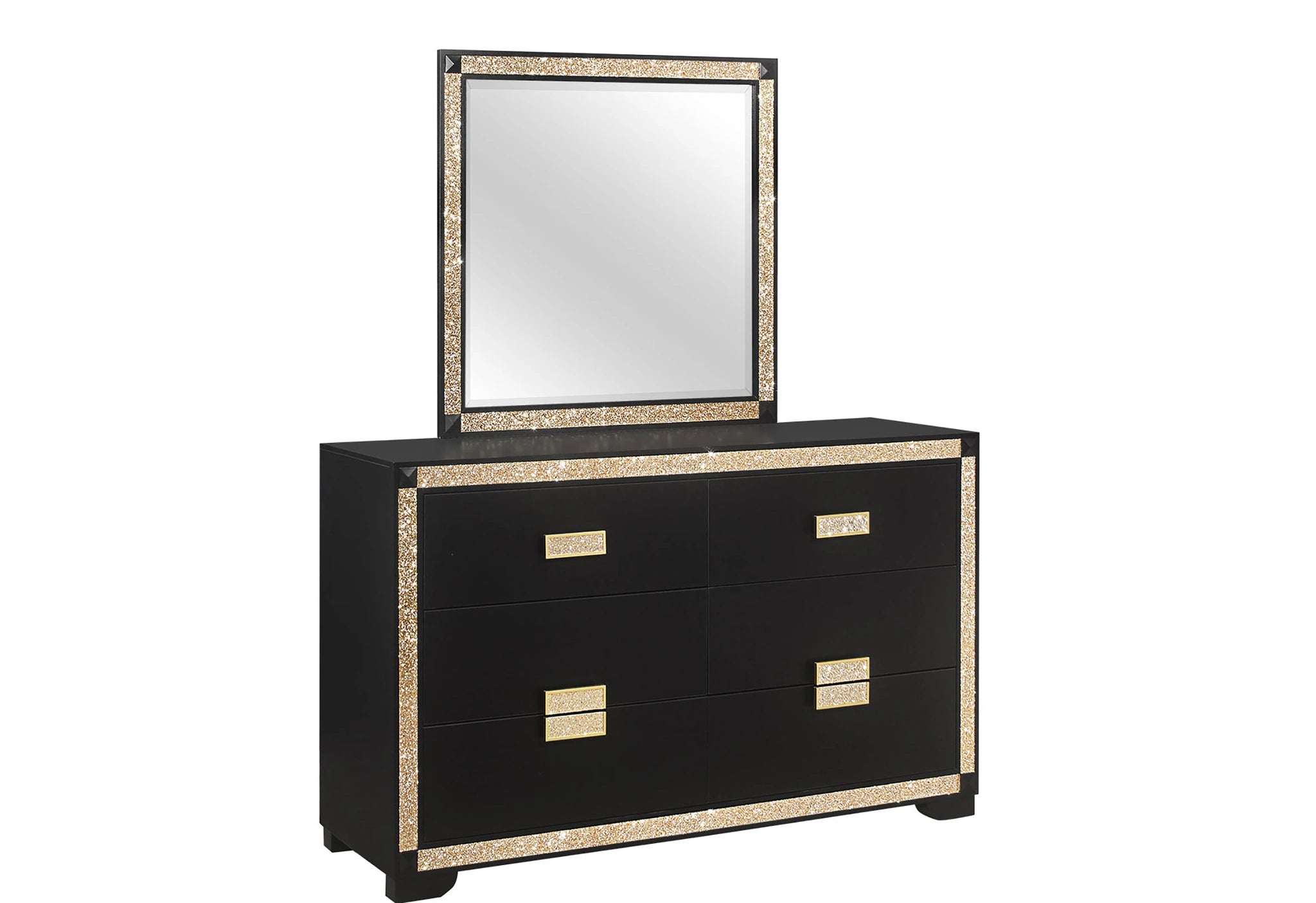 Blake Black/Gold Dresser