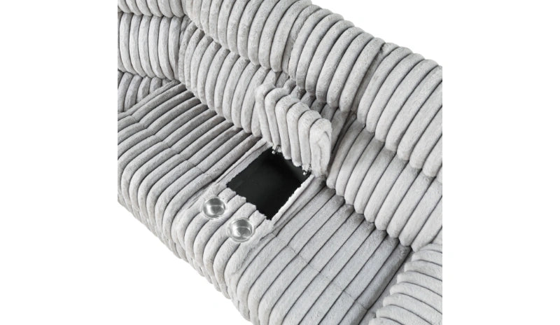 U6028 Grey Sectional with LED