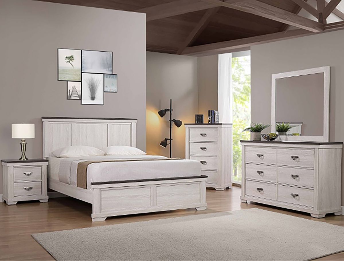 Crown Mark Furniture Leighton 4 Drawer Chest In White
