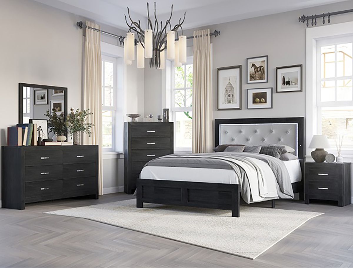 Jaylen 2 Drawer Nightstand In Black