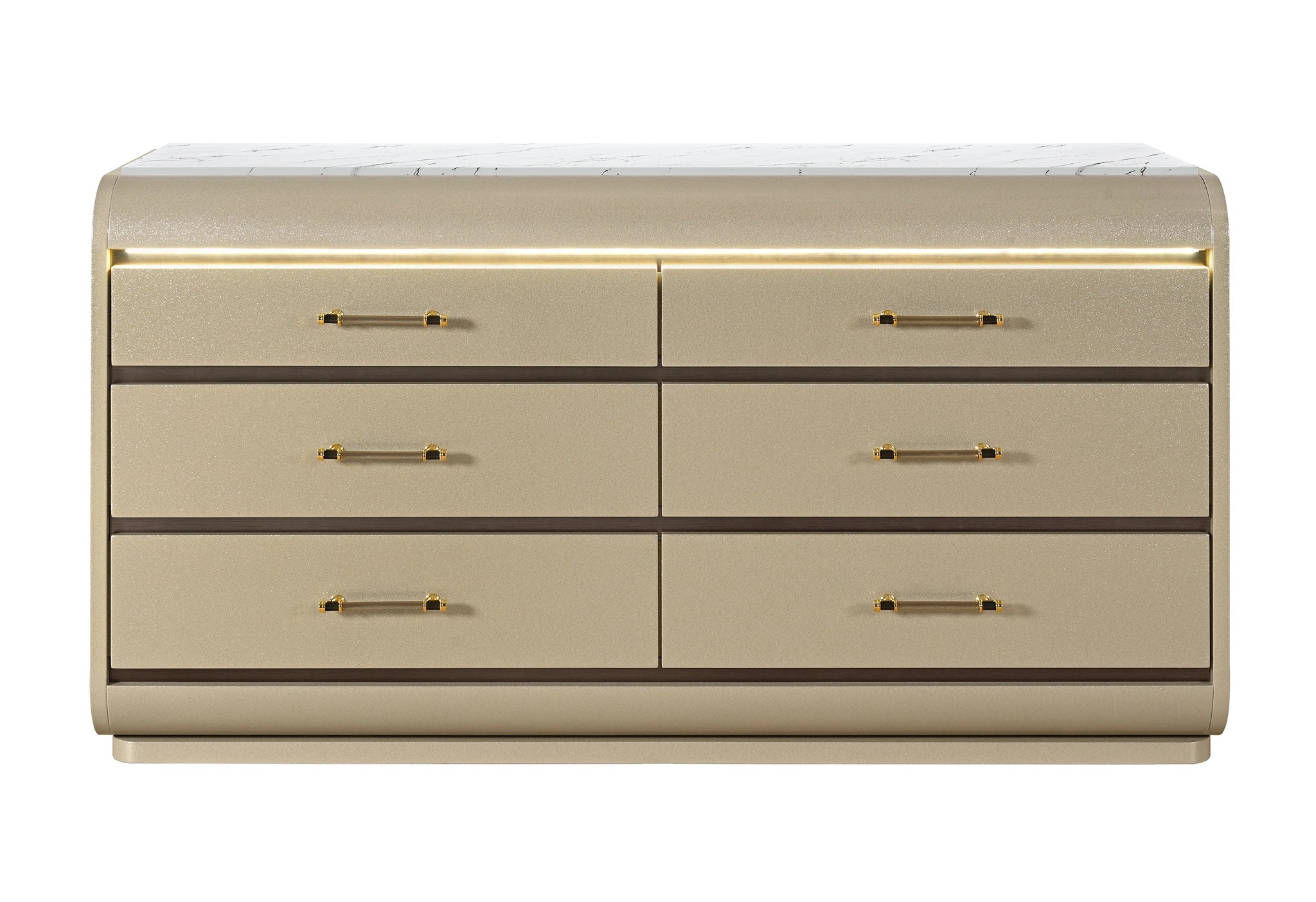 Genesis Gold Dresser with LED