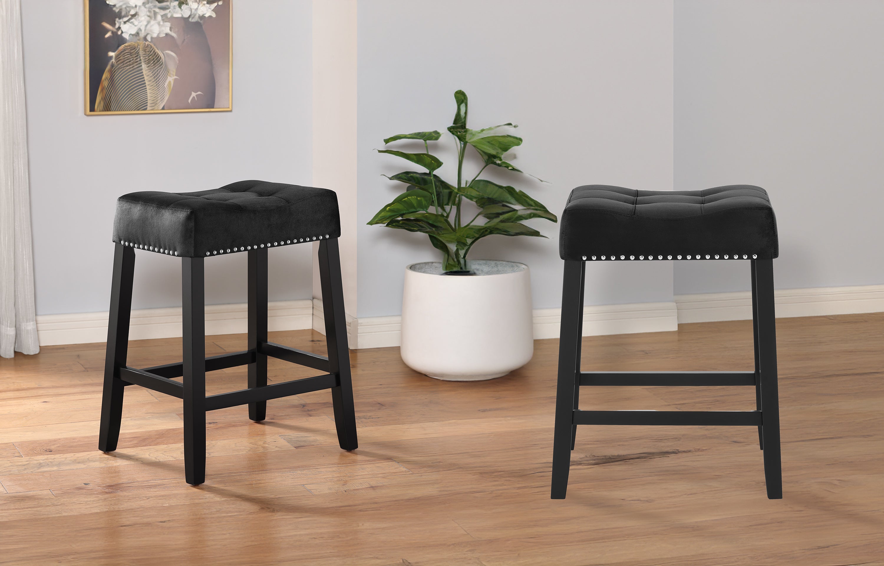 Lennon Saddle Counter Stool