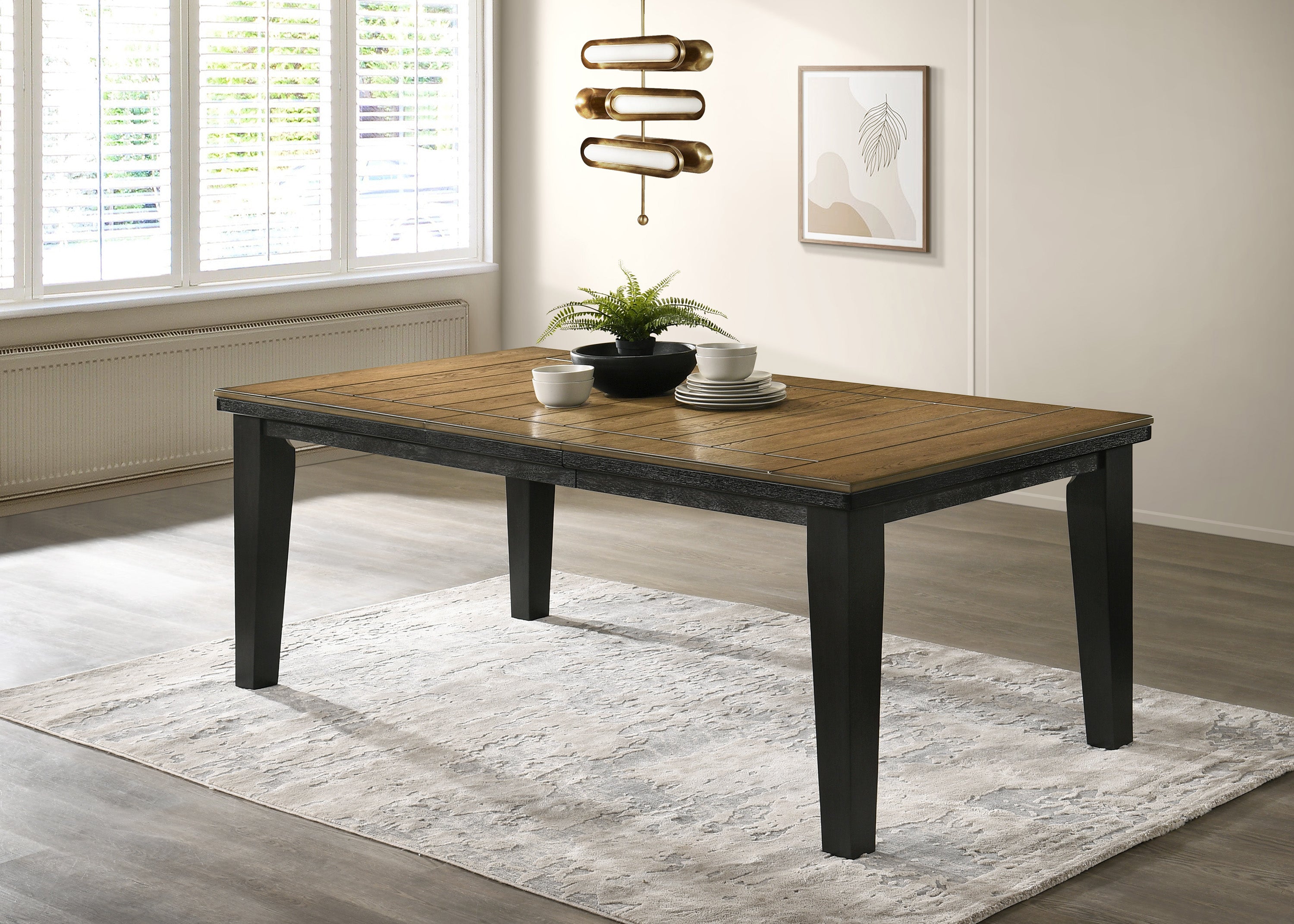 BARDSTOWN DINING TABLE WT CHARCOAL