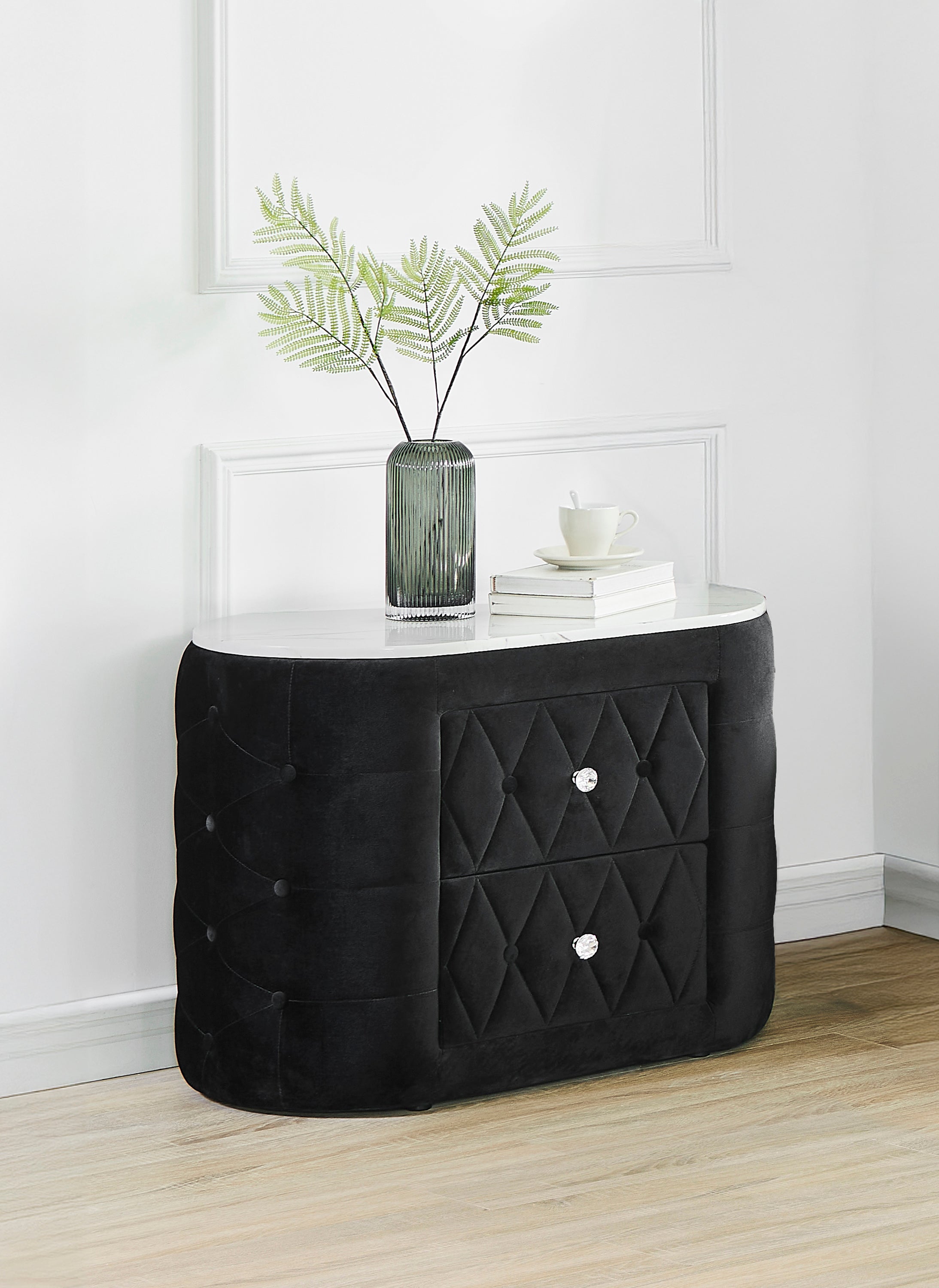 Natalia Nightstand Black