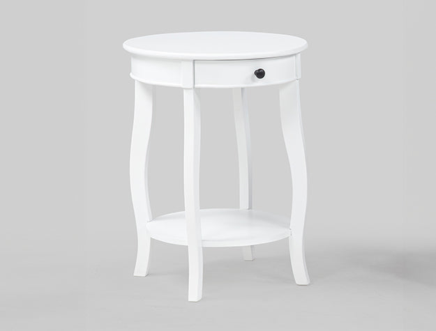 Jacie Chairside Table White