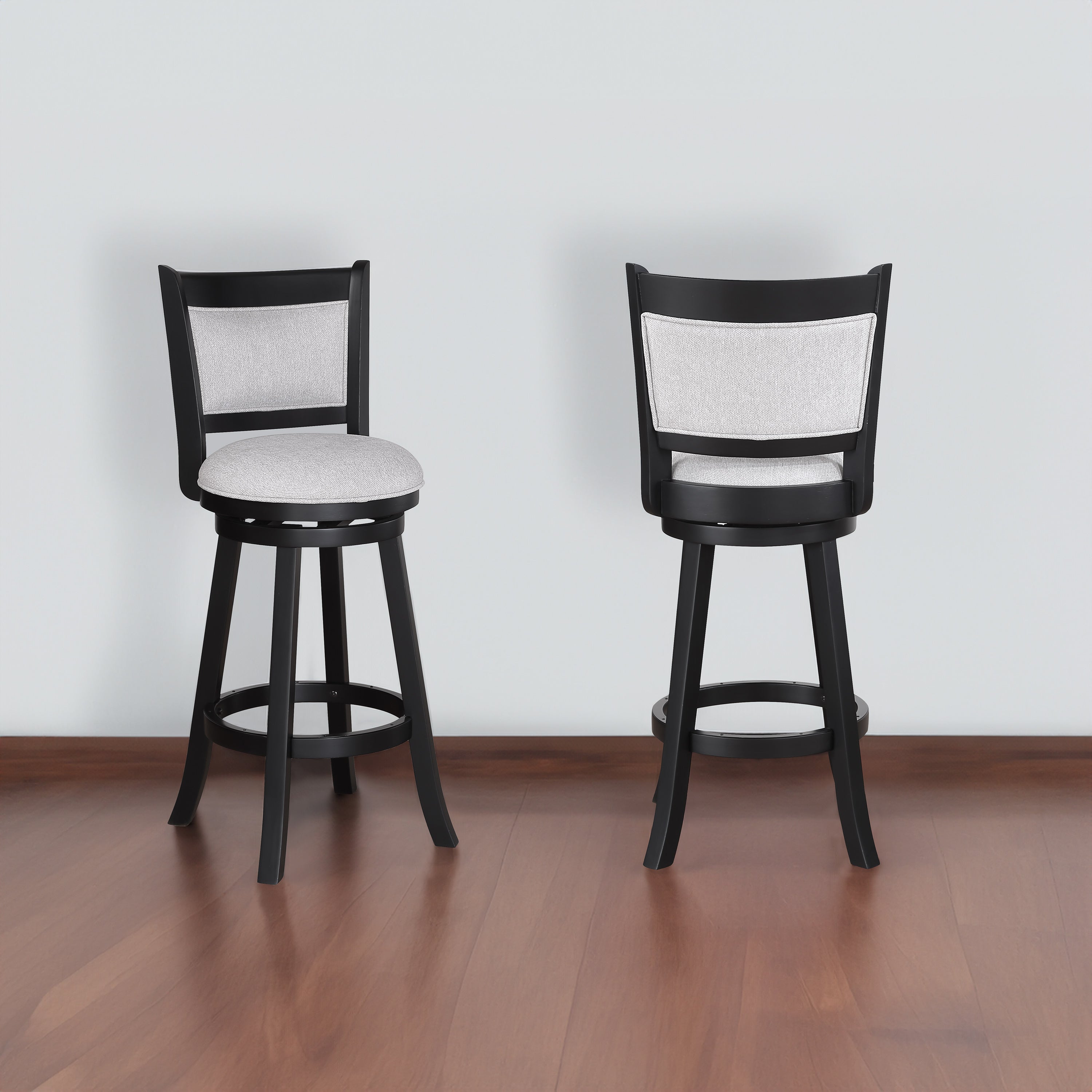 Cecil Swivel Bar Stool Dove Knockdown