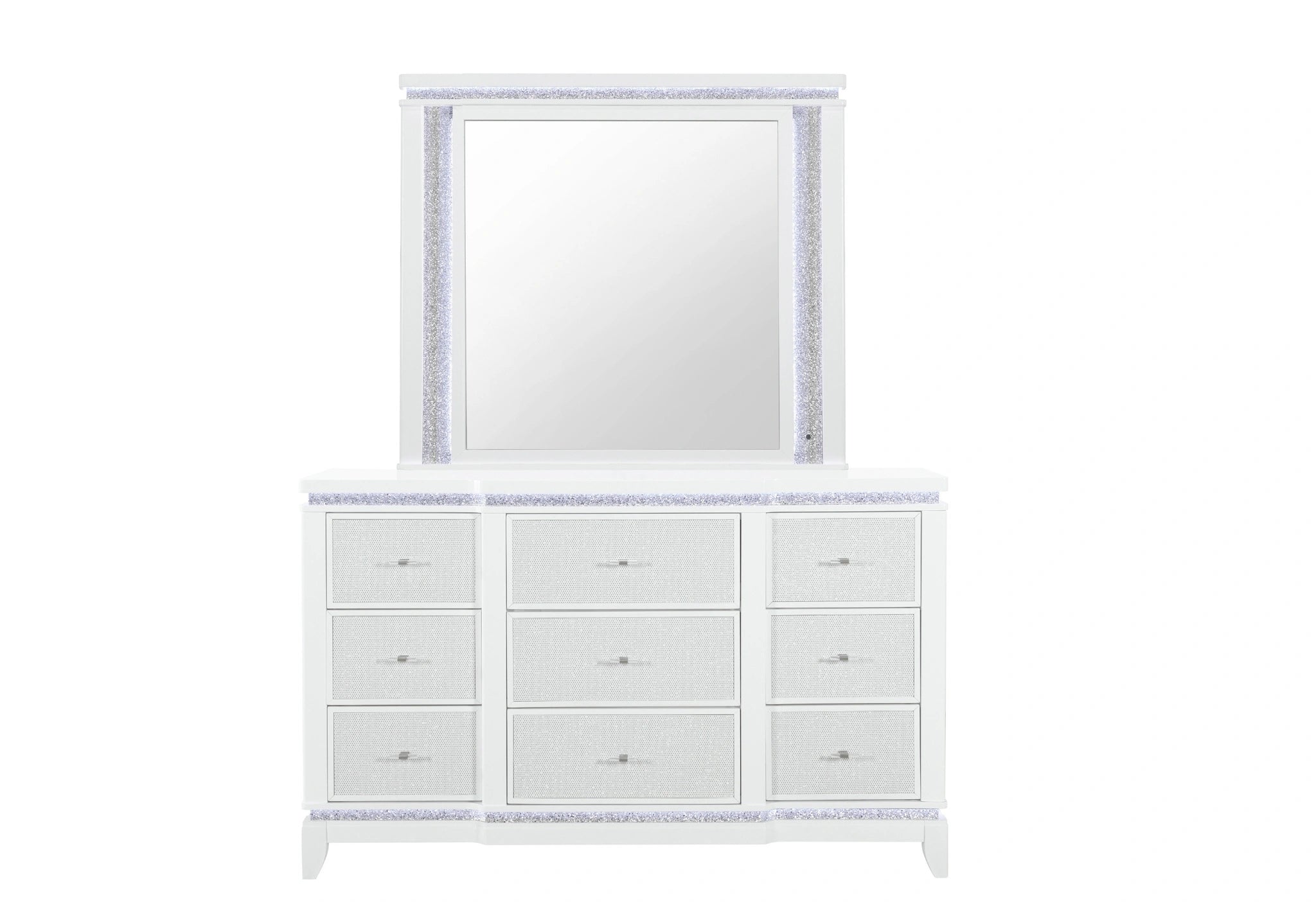 Alina White Mirror with LED