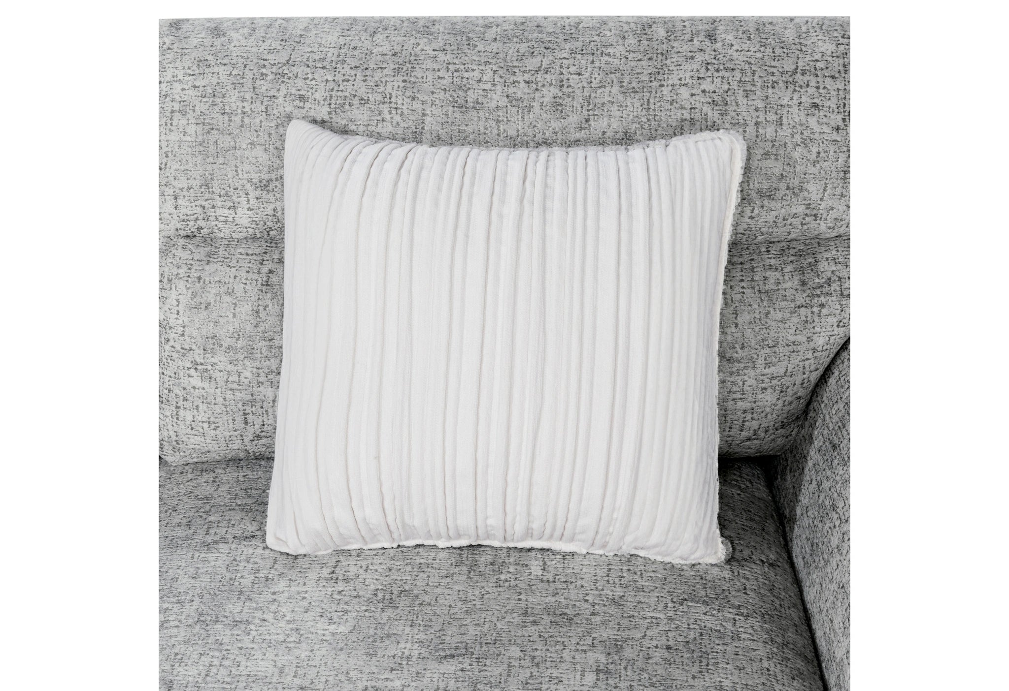 U9401 Nickel Sofa Bed Sectional with 3 Pillows and Ottoman