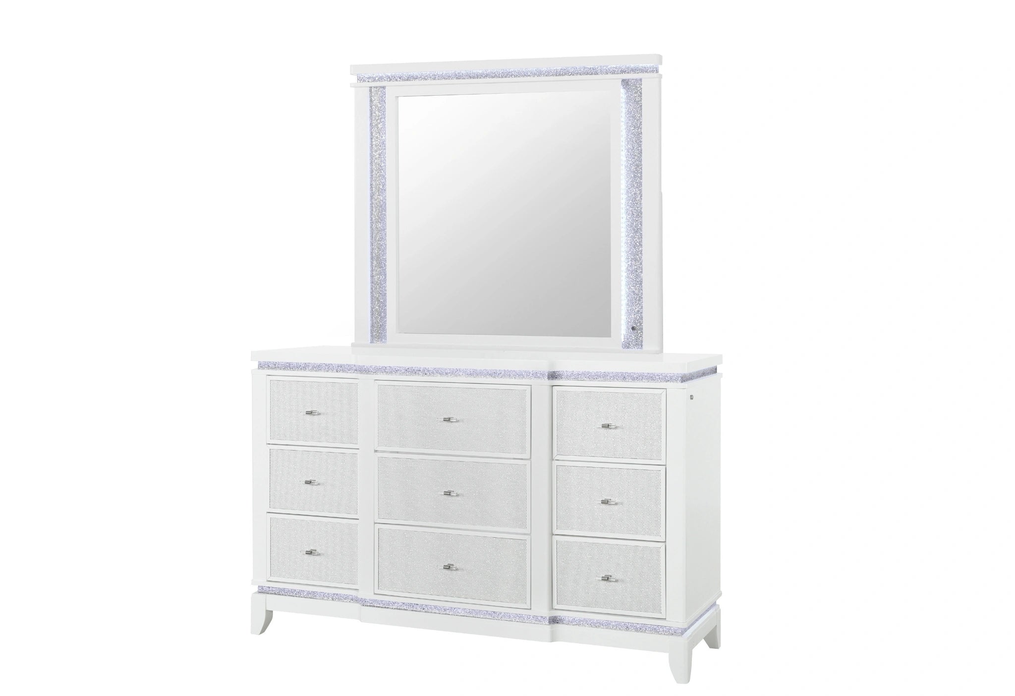 Alina White Mirror with LED