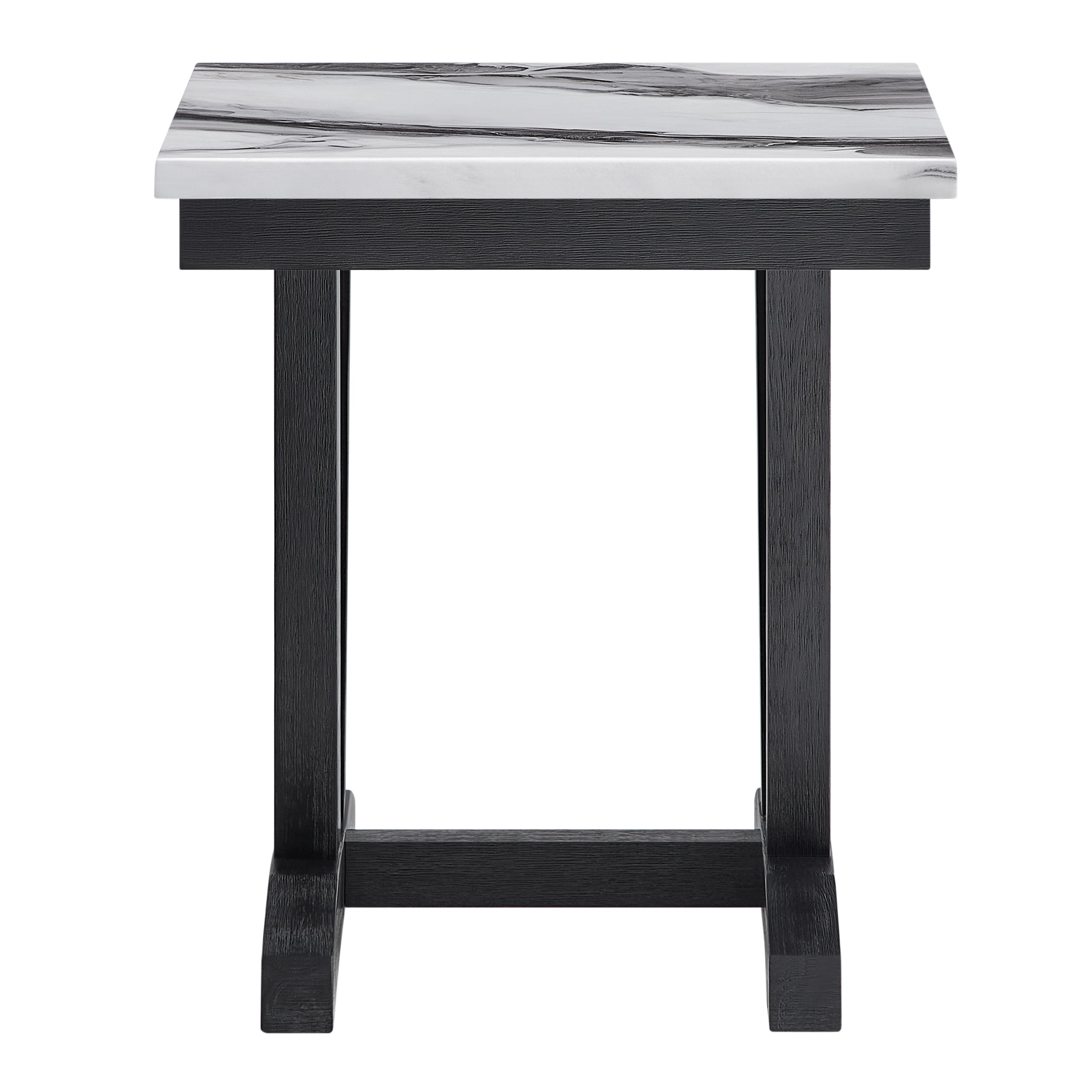 T1319 BLK/WHT END TABLE