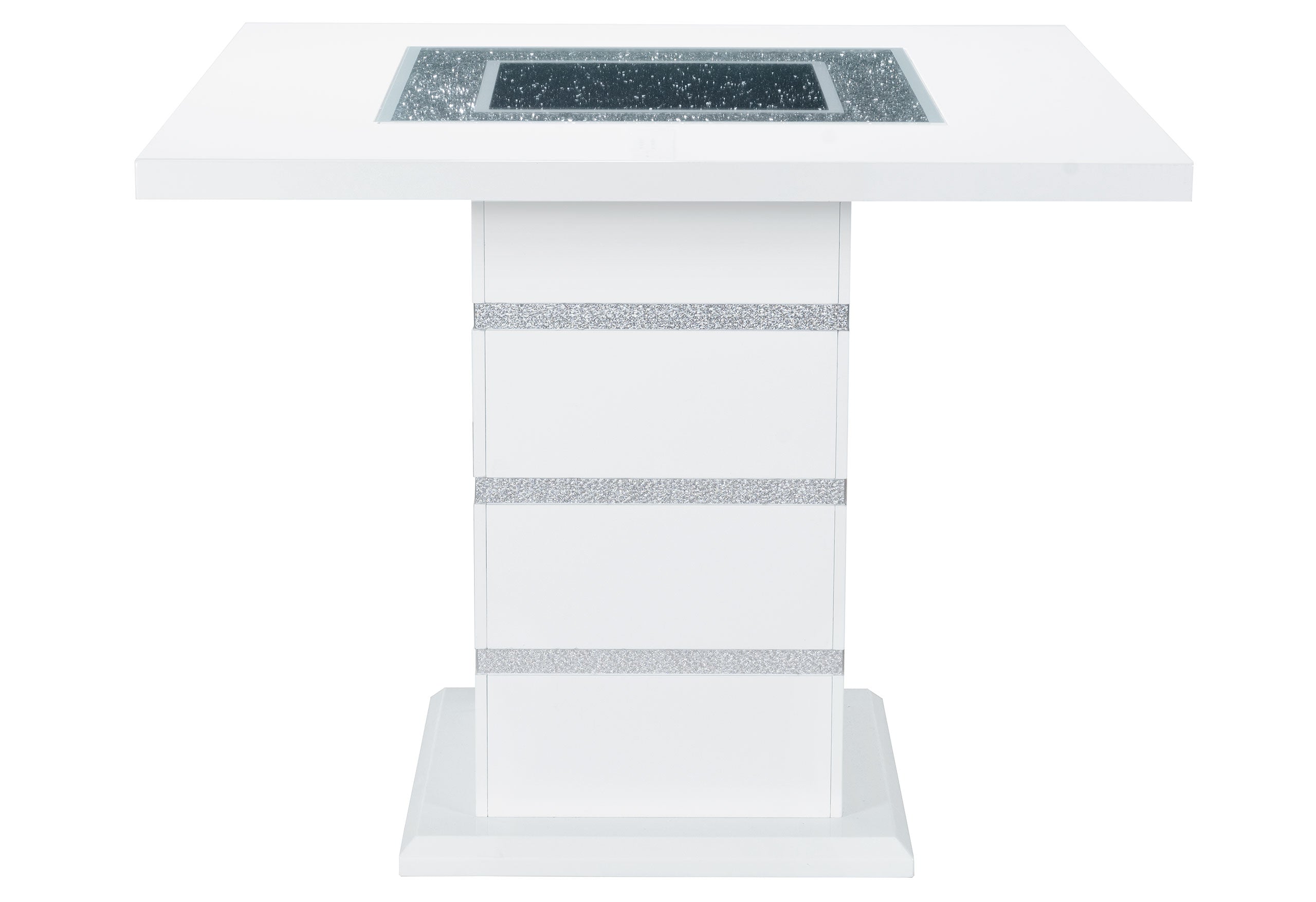 MONACO WHITE BAR TABLE + 8 MONACO BS-N