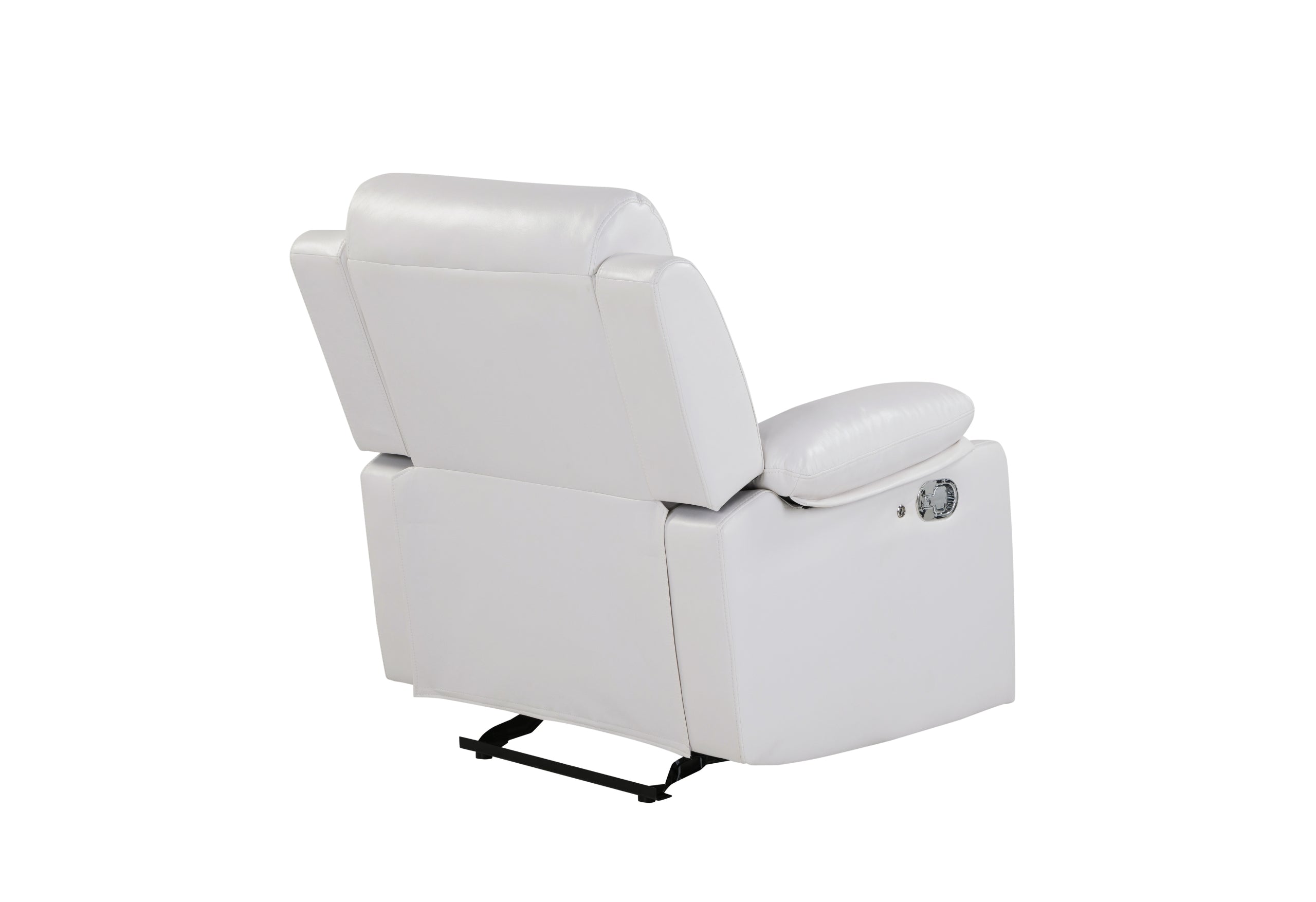 U6026 BLANCHE WHITE GLIDER RECLINER WITH LED