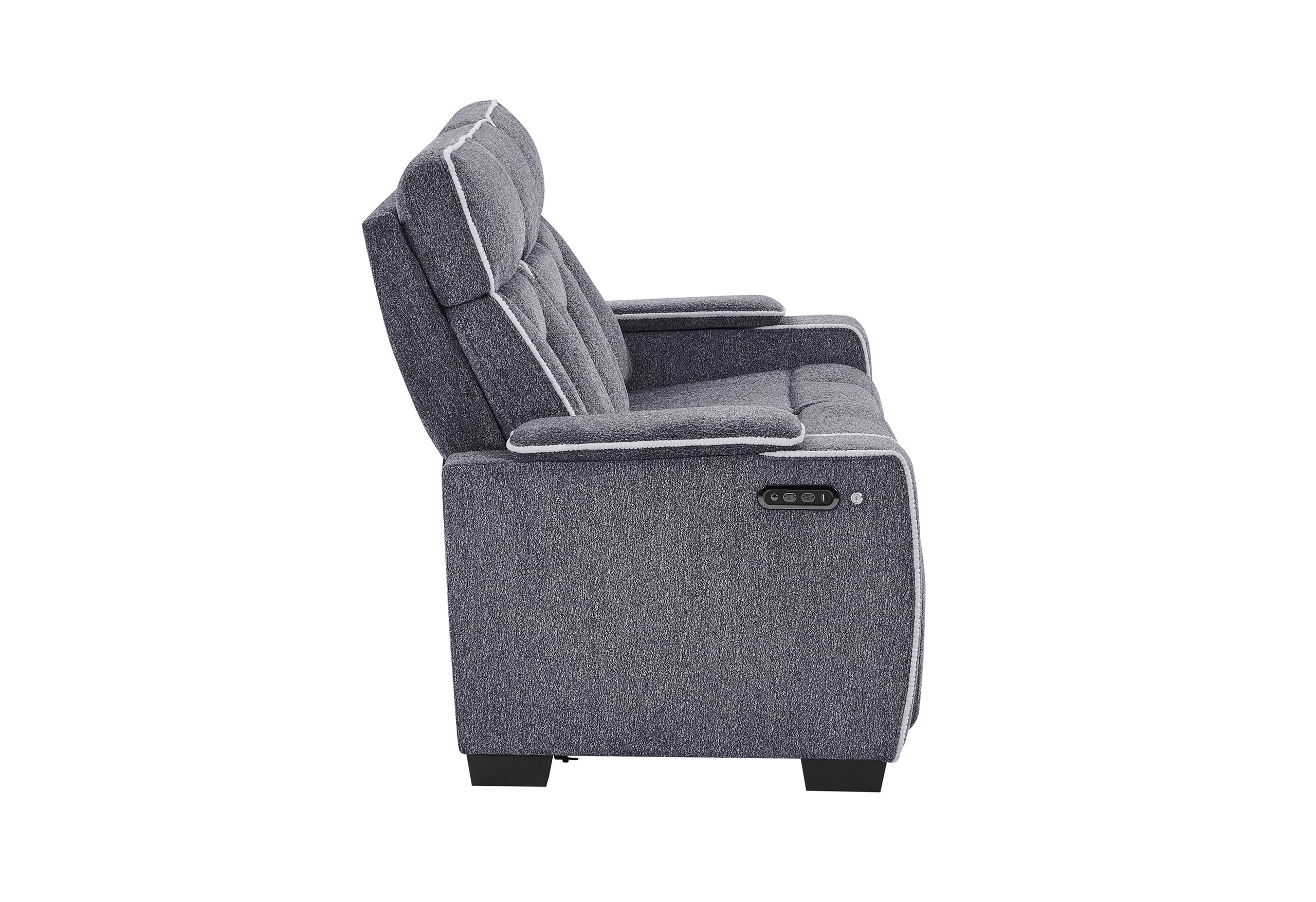 U1895 GREY P2 RECLINING SOFA WITH IS AND LED
