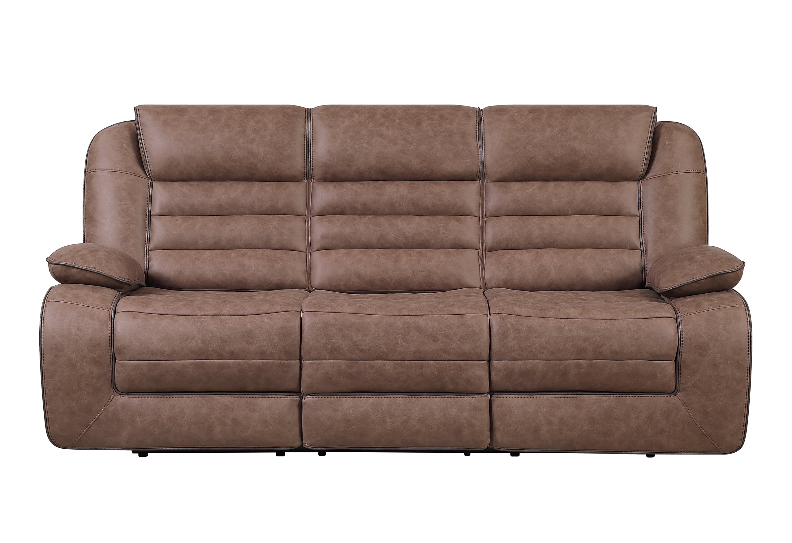 U2250 BROWN RECLINING SOFA