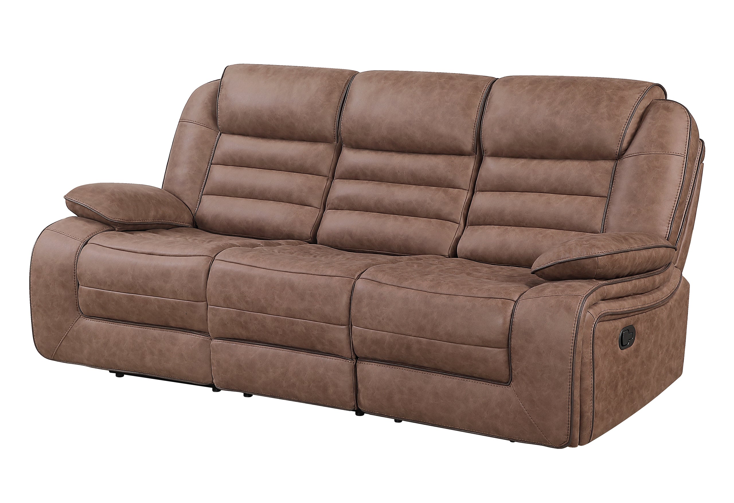 U2250 BROWN RECLINING SOFA