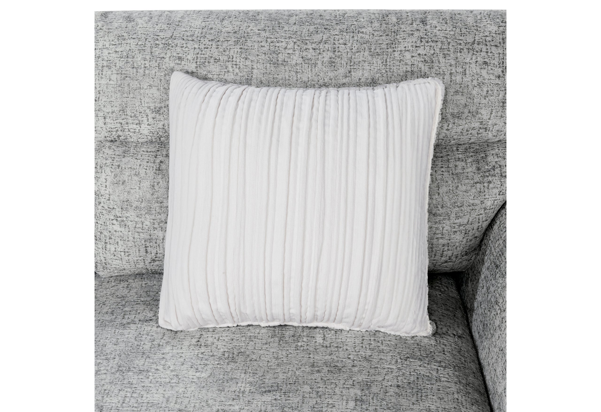 U9401 NICKEL SOFA BED SECTIONAL WITH 3 PILLOWS AND OTTOMAN