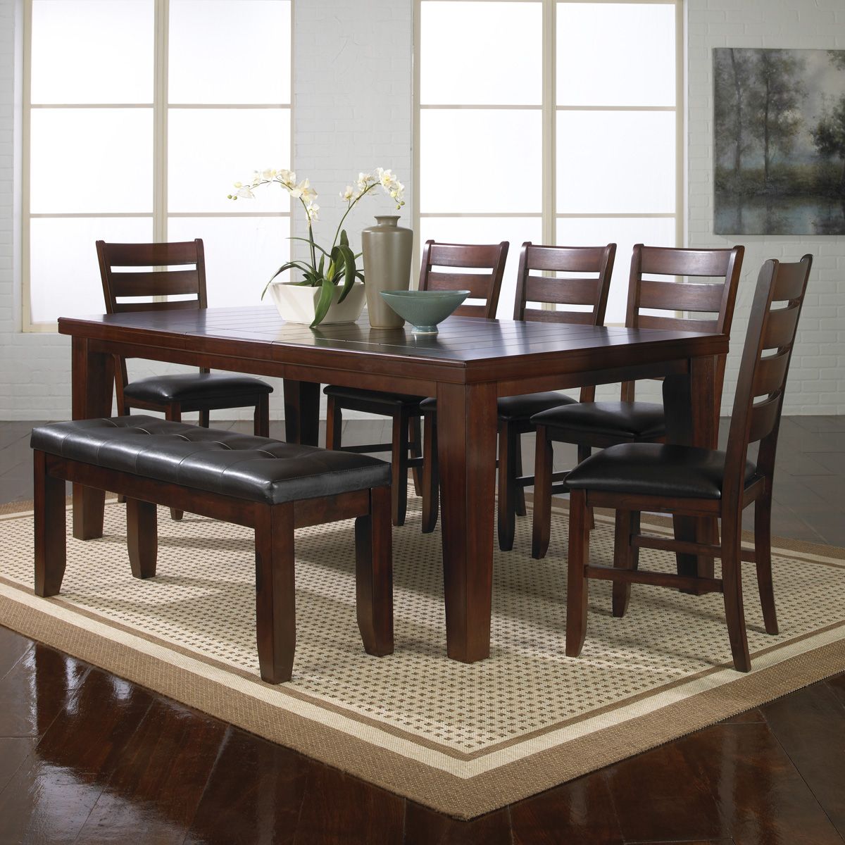Crown Mark Bardstown Dining Table in Espresso