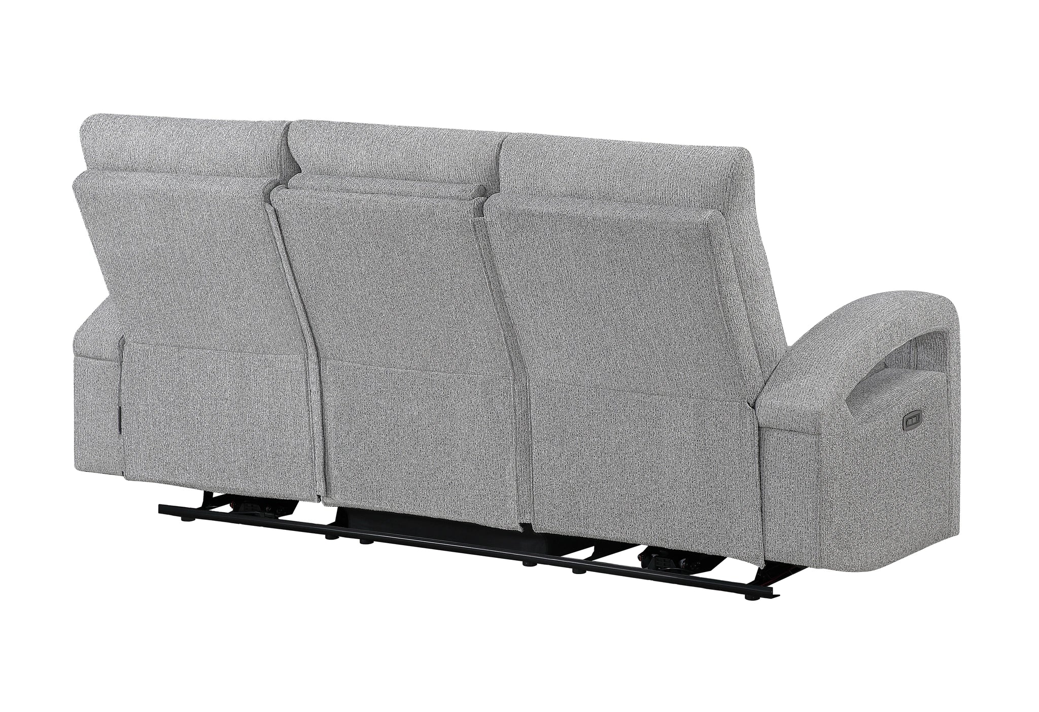U6611 Grey 15 Power Reclining Sofa with LED