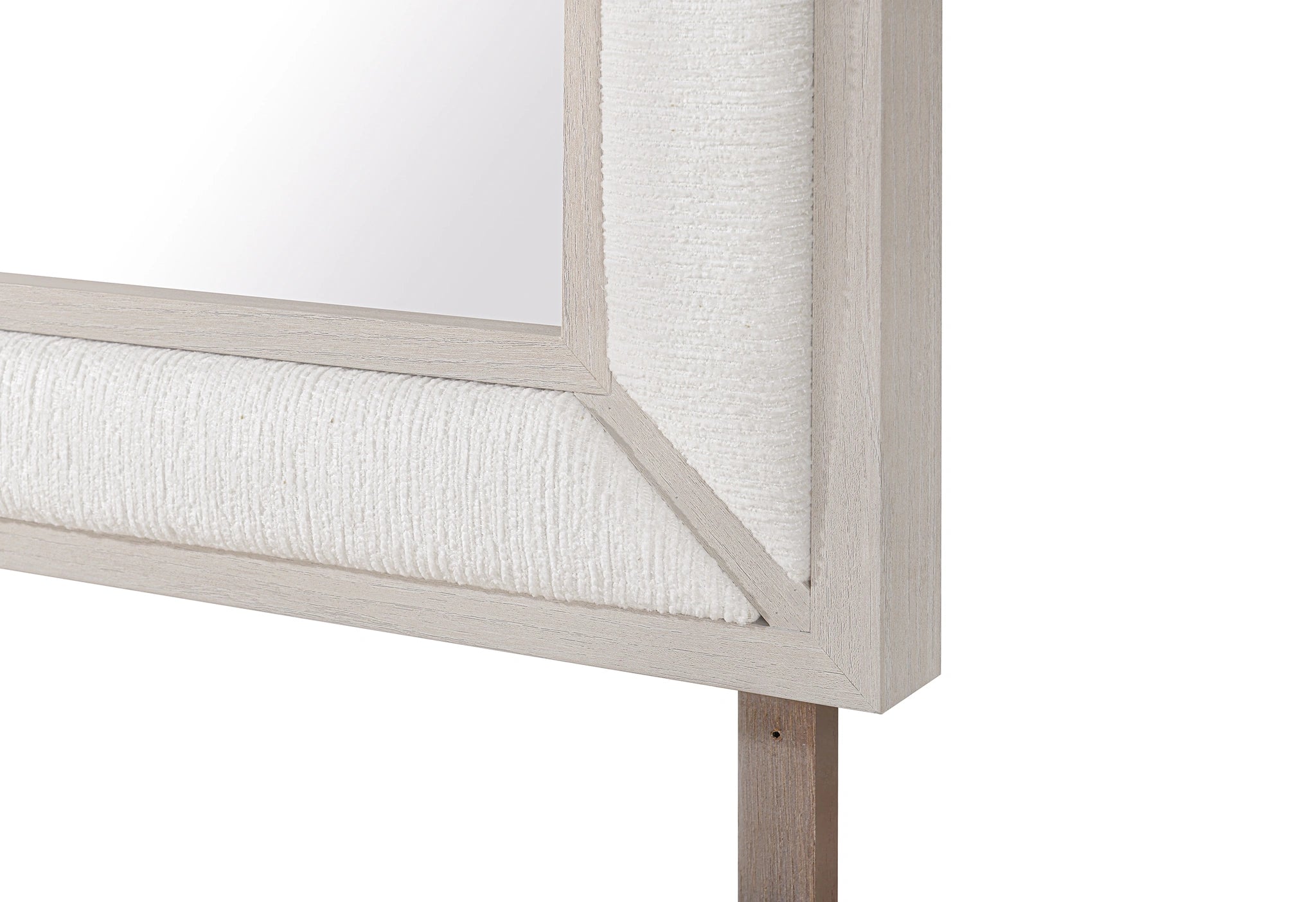 Clara Beige Upholstered Mirror