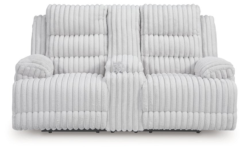 Rhines Falls Power Reclining Loveseat with Console