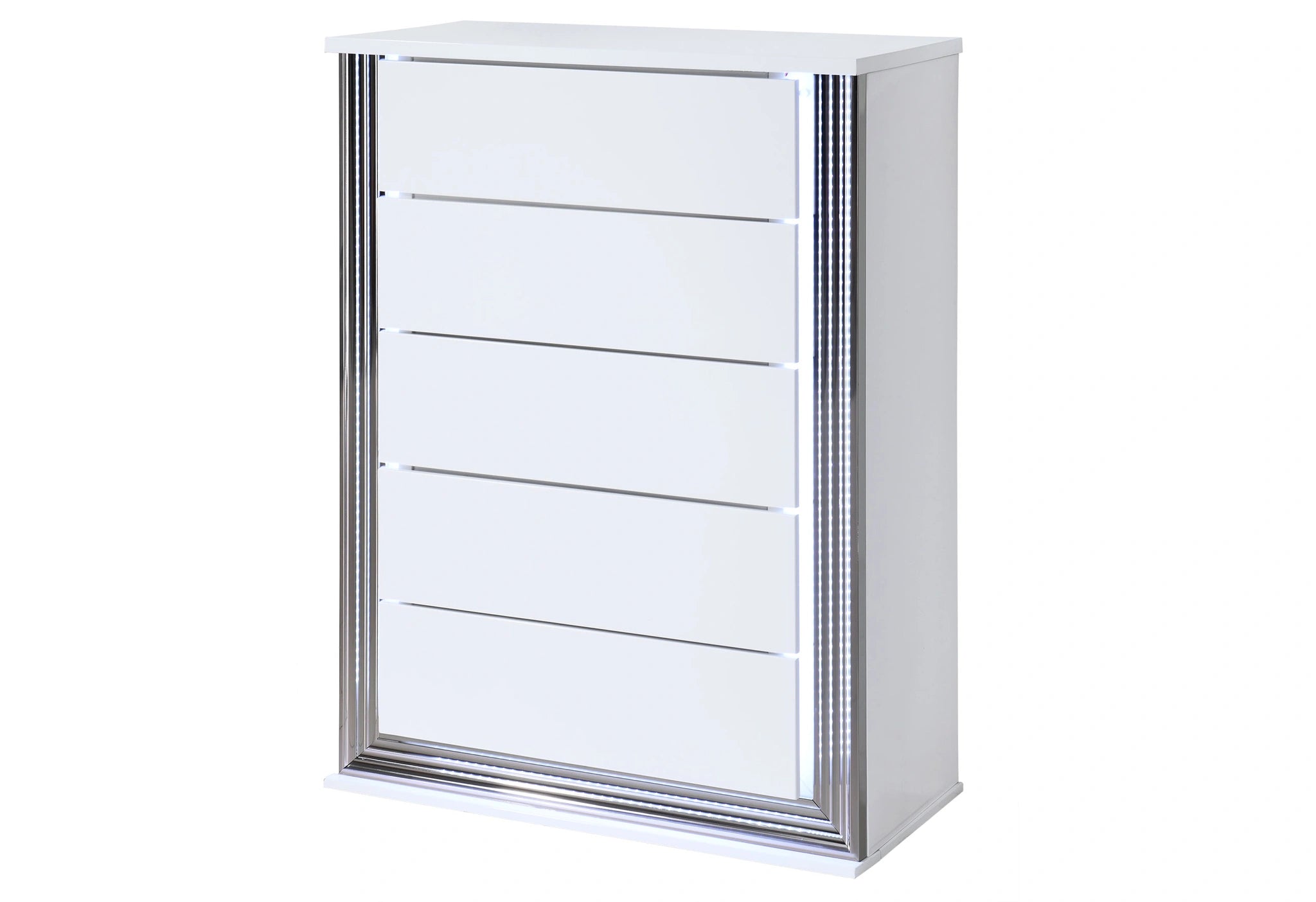 Ylime Smooth White Chest with LED