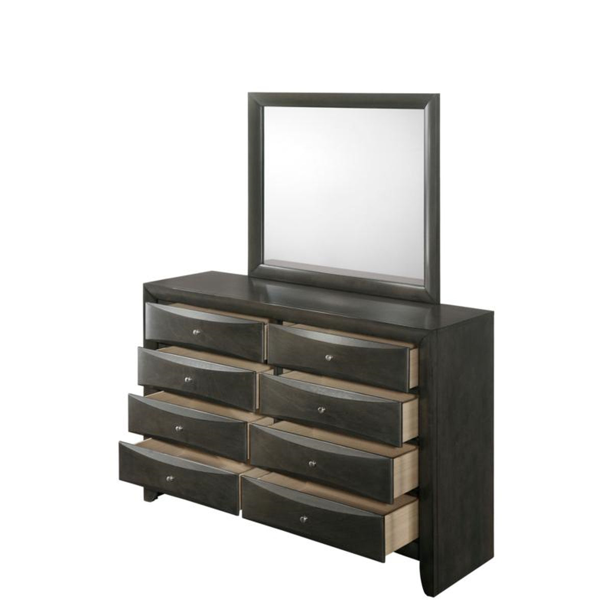 Crown Mark Emily Mirror in Grey