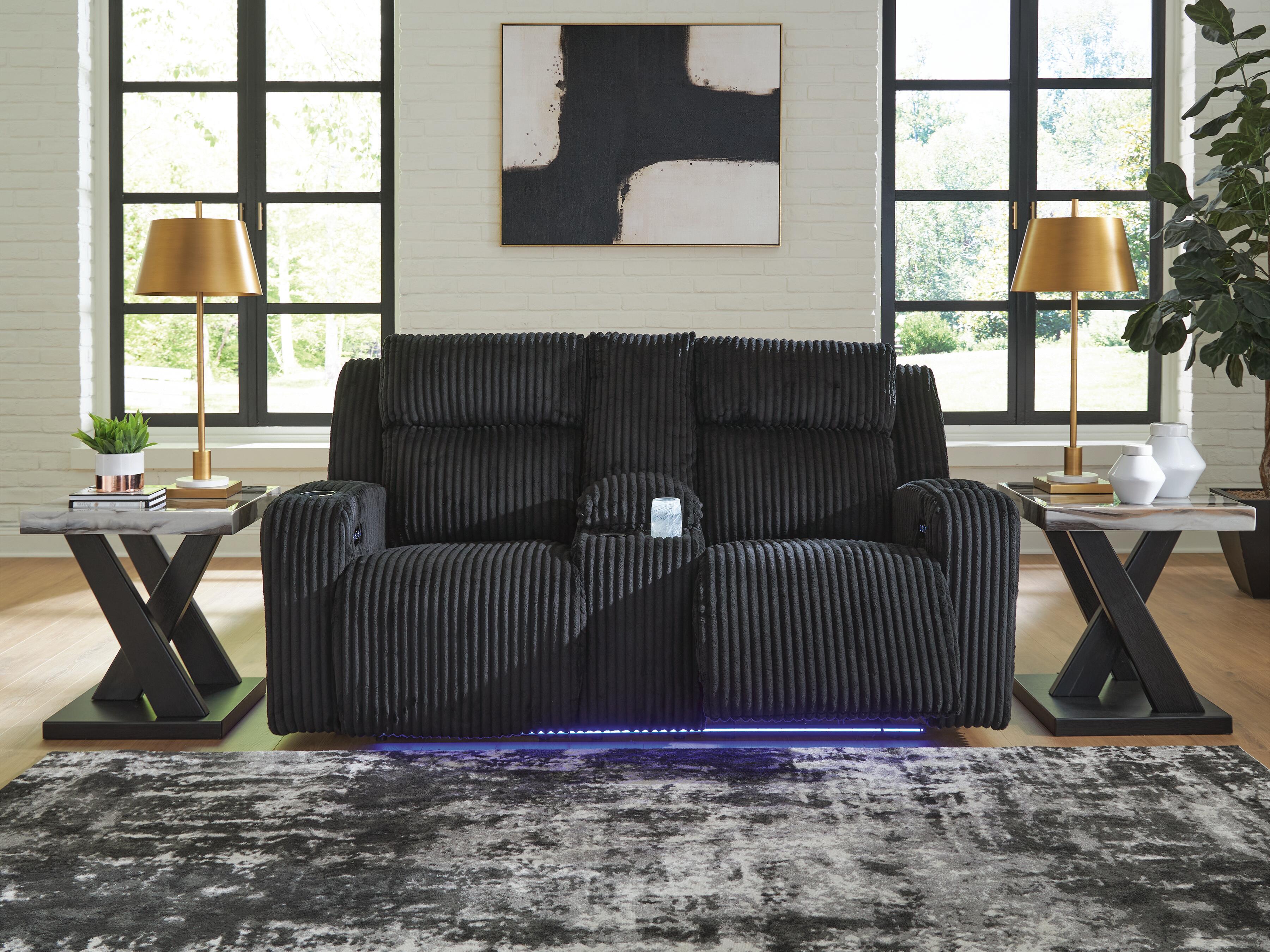 Forest Lake Power Reclining Loveseat with Console