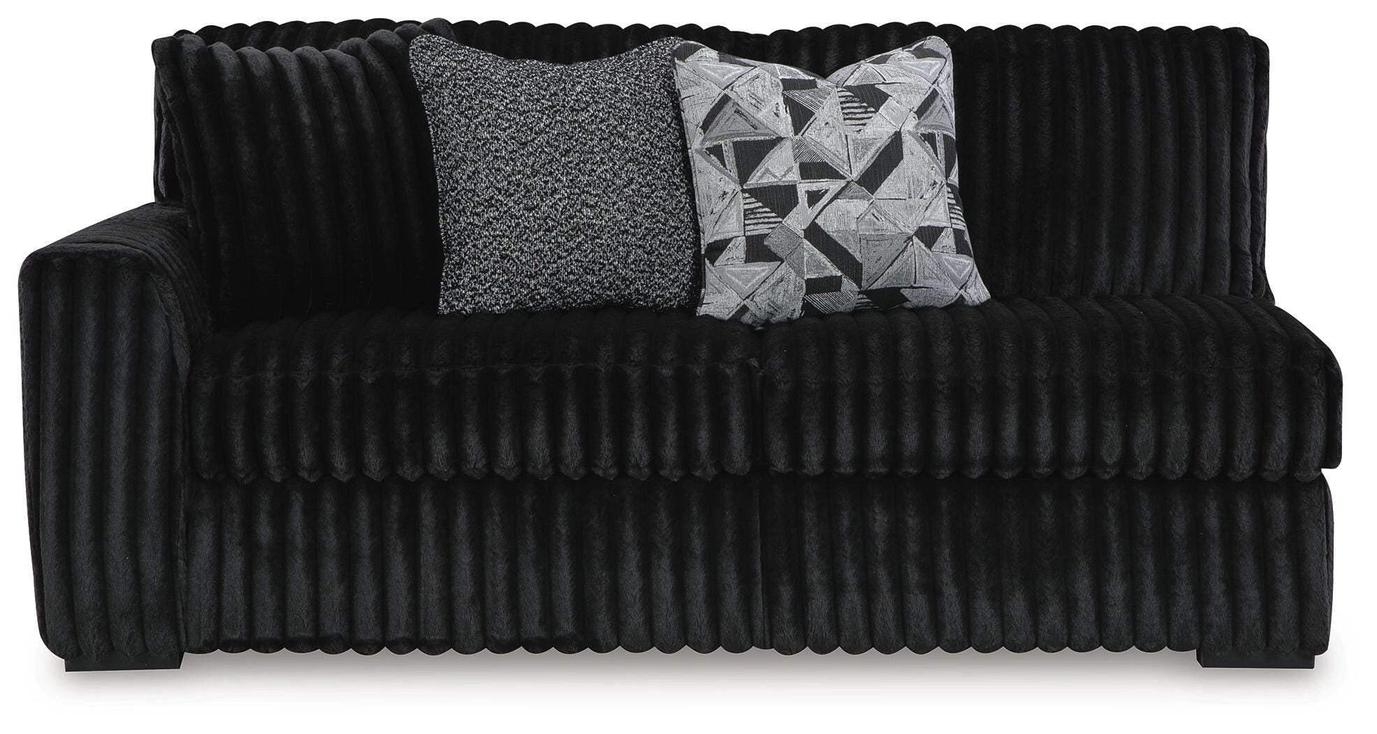 Midnight-Madness Sectional with Chaise