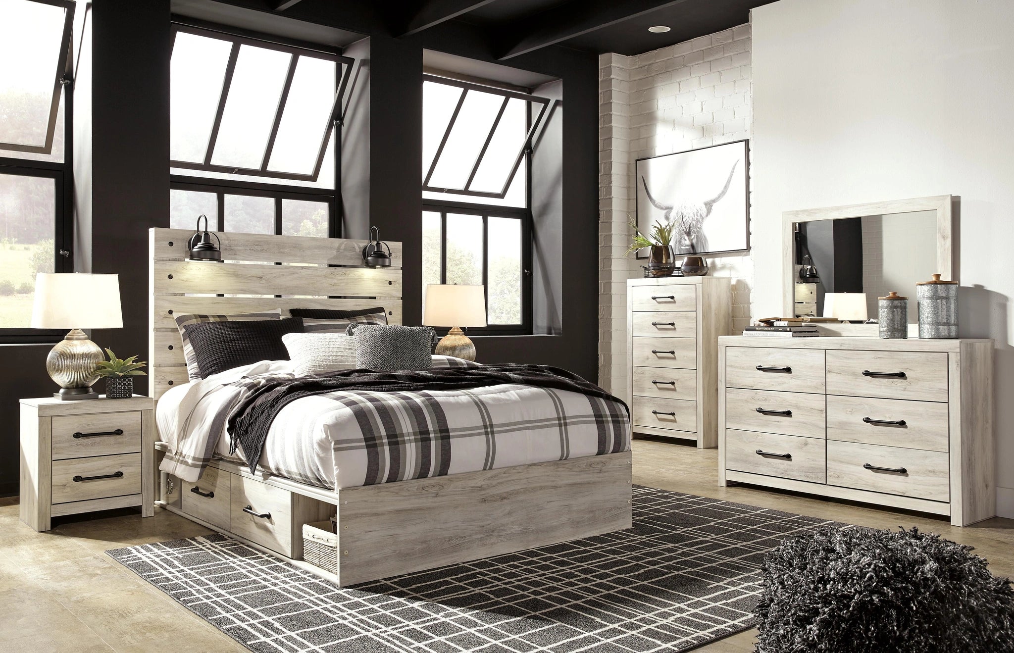 Cambeck Bed with 2 Storage Drawers