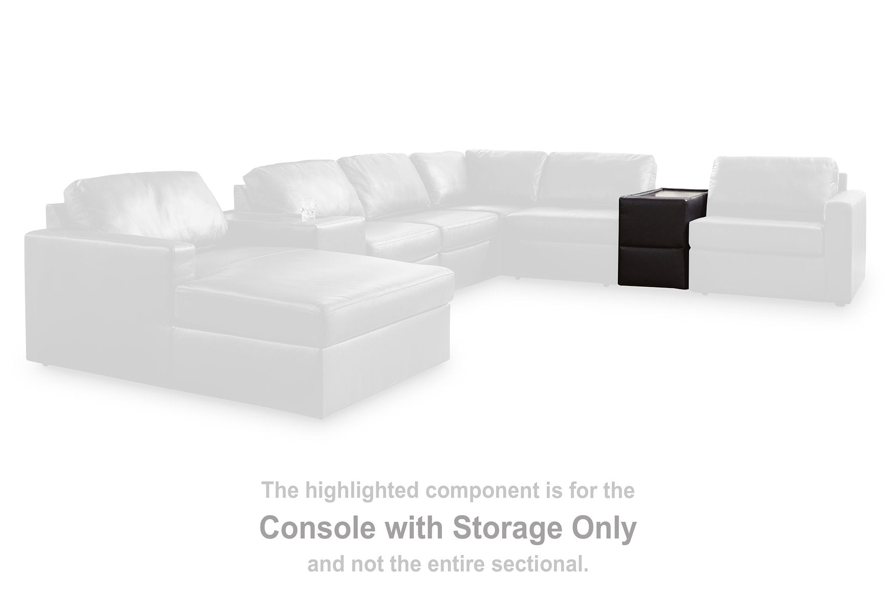 Modmax II Sectional with Chaise and Storage Consoles