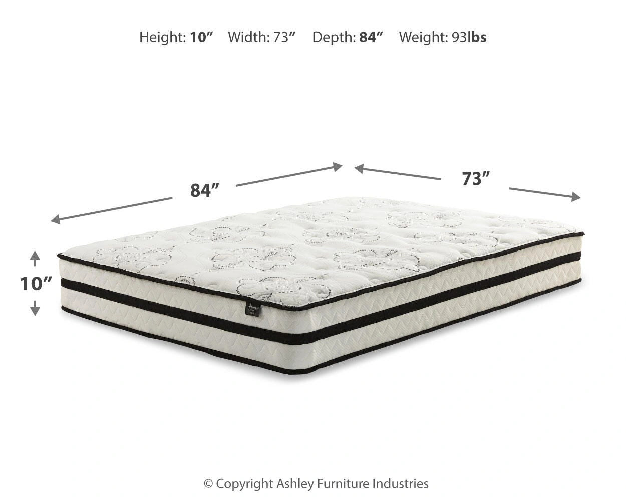 Chime 10 Inch Hybrid Mattress Package