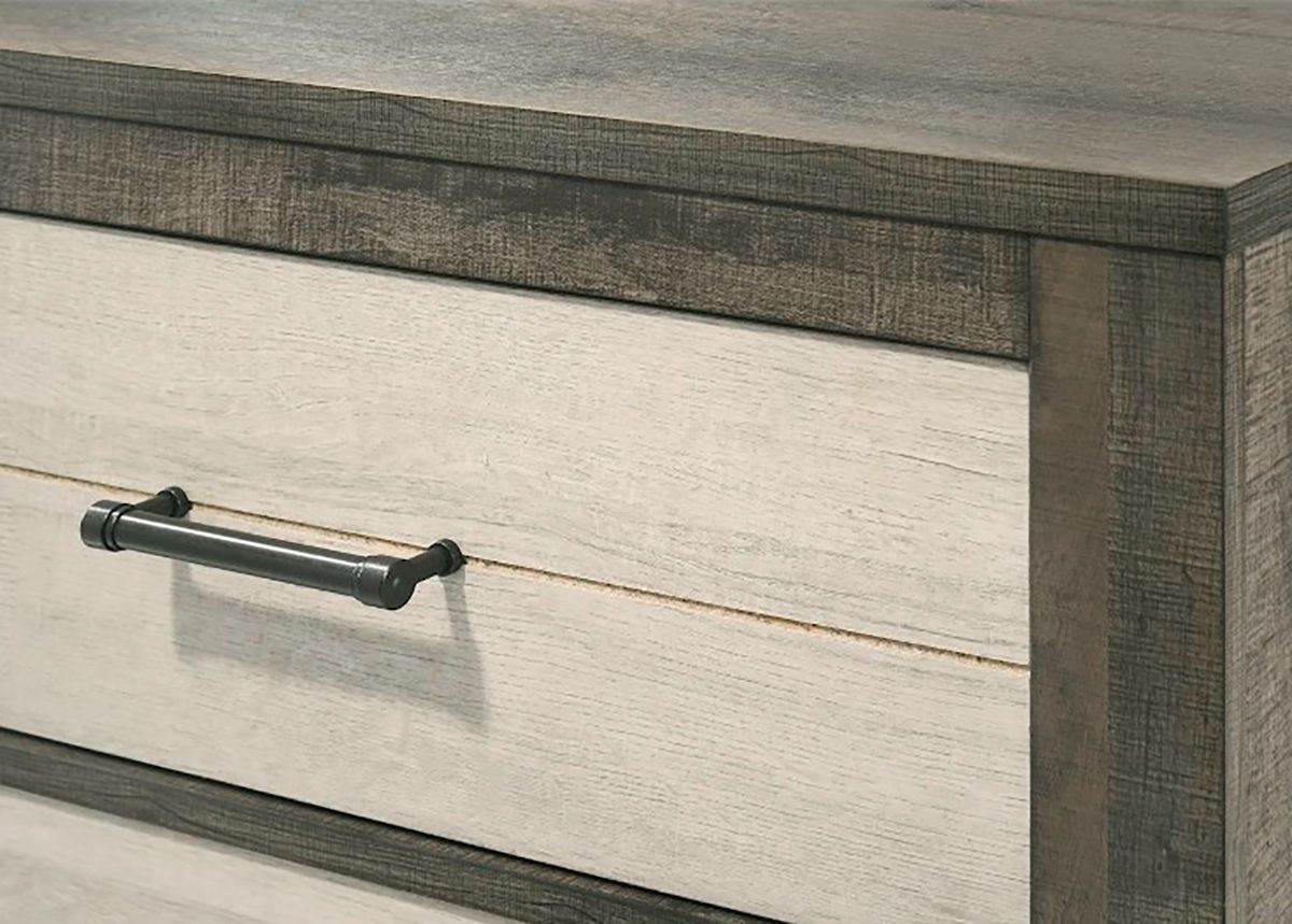 Crown Mark Furniture Rhett 4 Drawer Chest in Gray