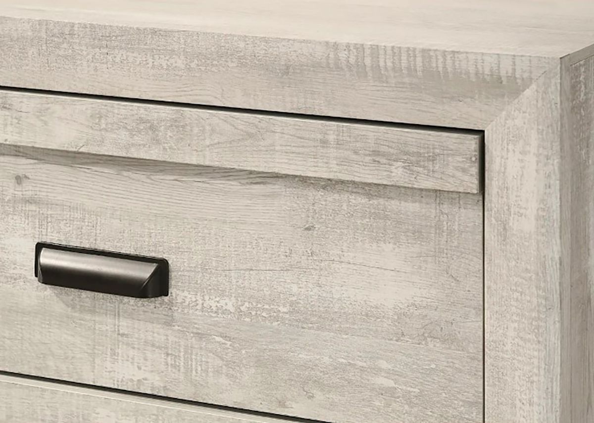 Crown Mark Furniture Valor 5 Drawer Chest in Gray