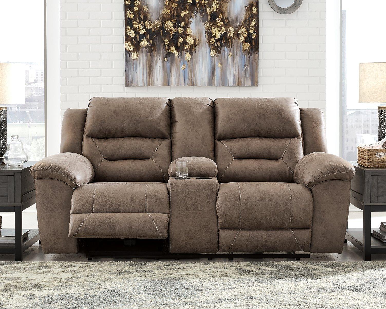 Stoneland Reclining Loveseat with Console