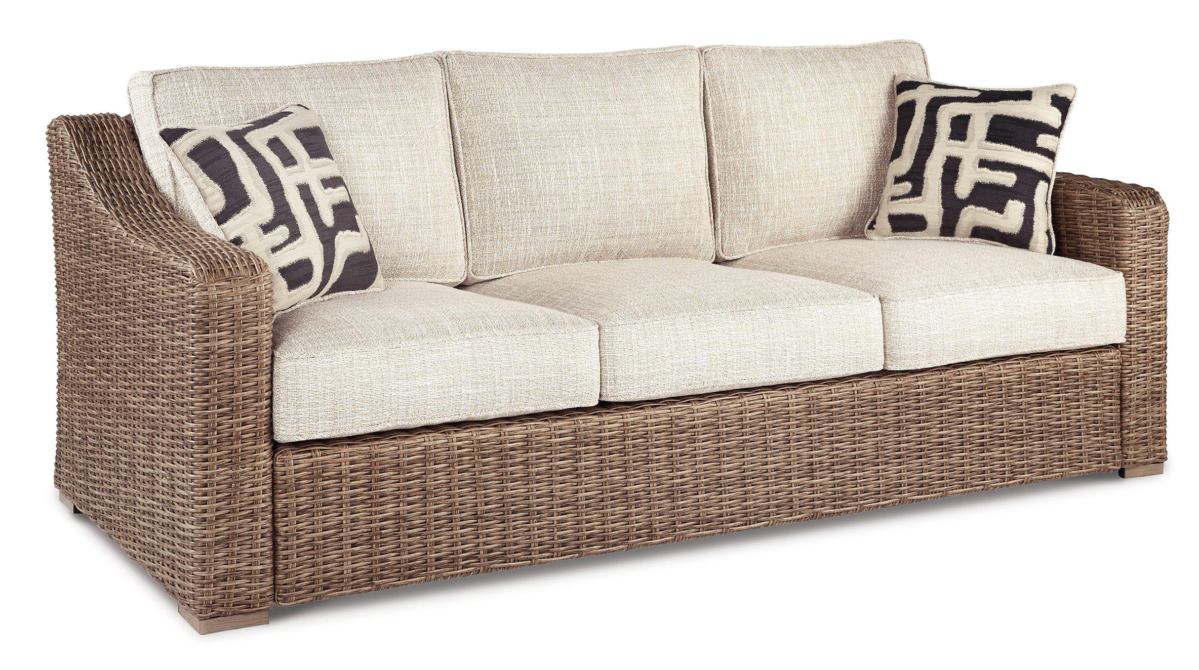 Beachcroft Outdoor Sofa, Lounge Chairs and Fire Pit