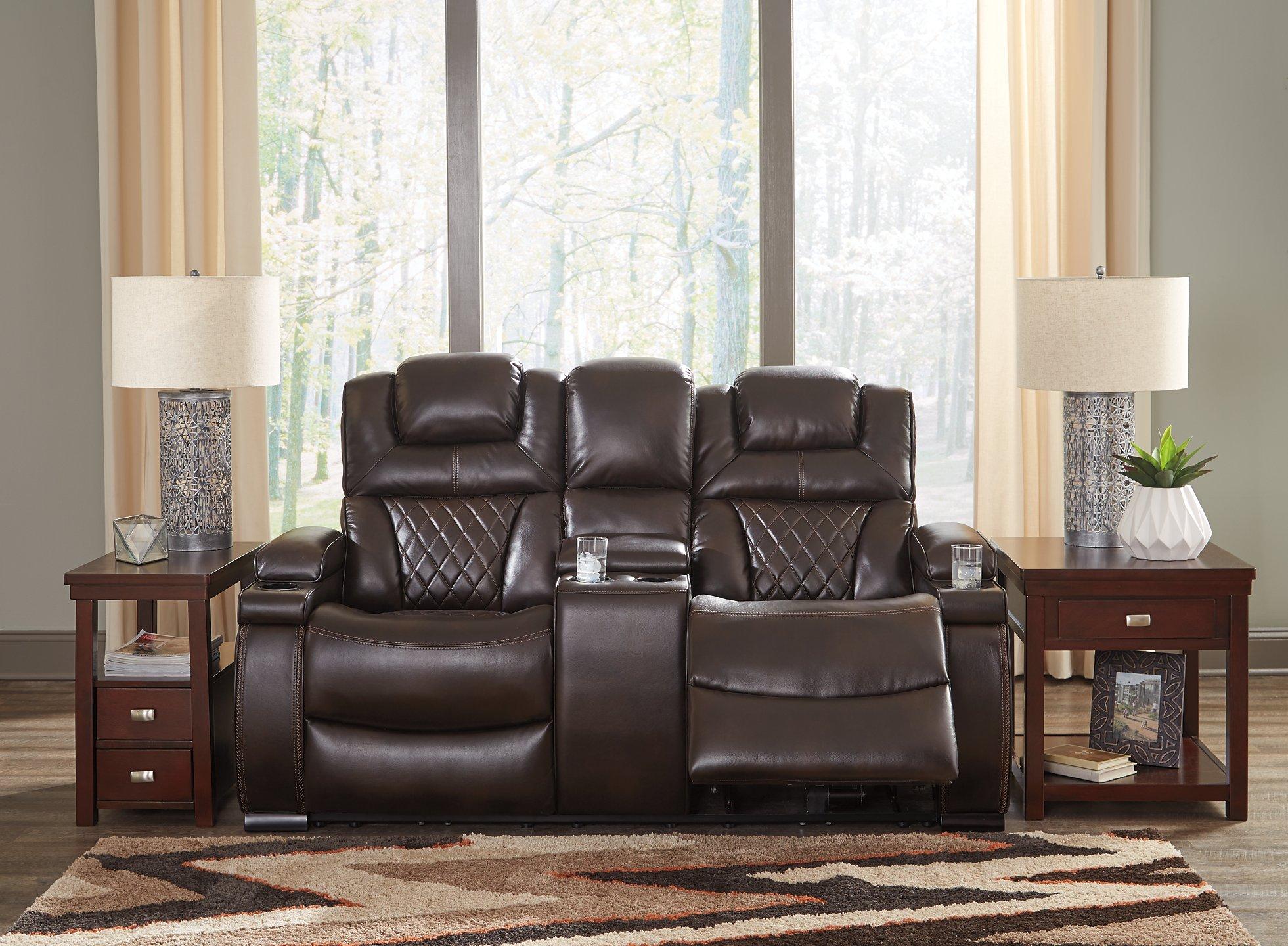 Warnerton Power Reclining Loveseat with Console