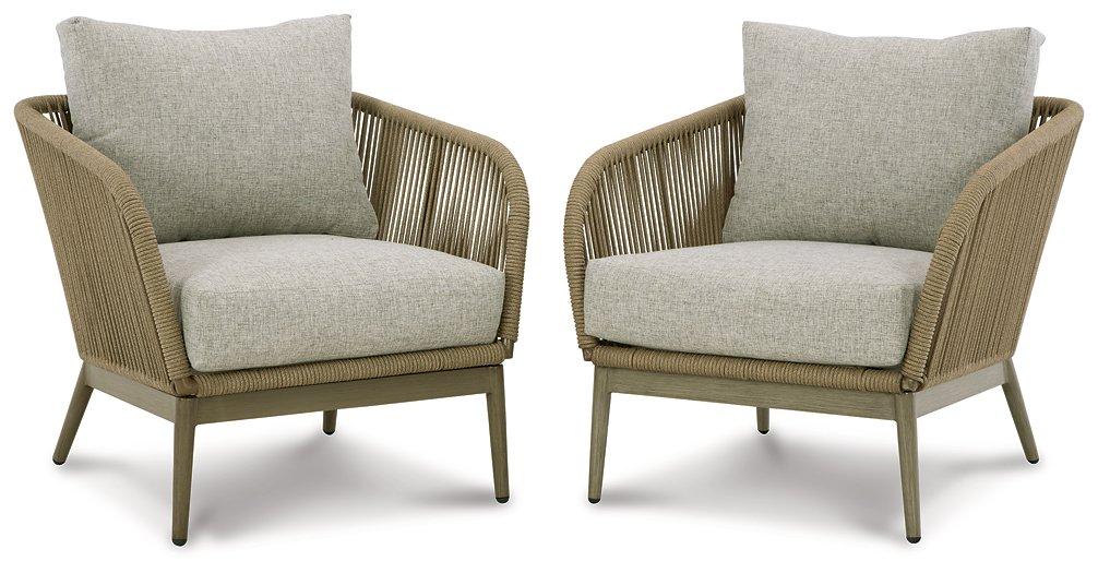 Swiss Valley Lounge Chair with Cushion (Set of 2)