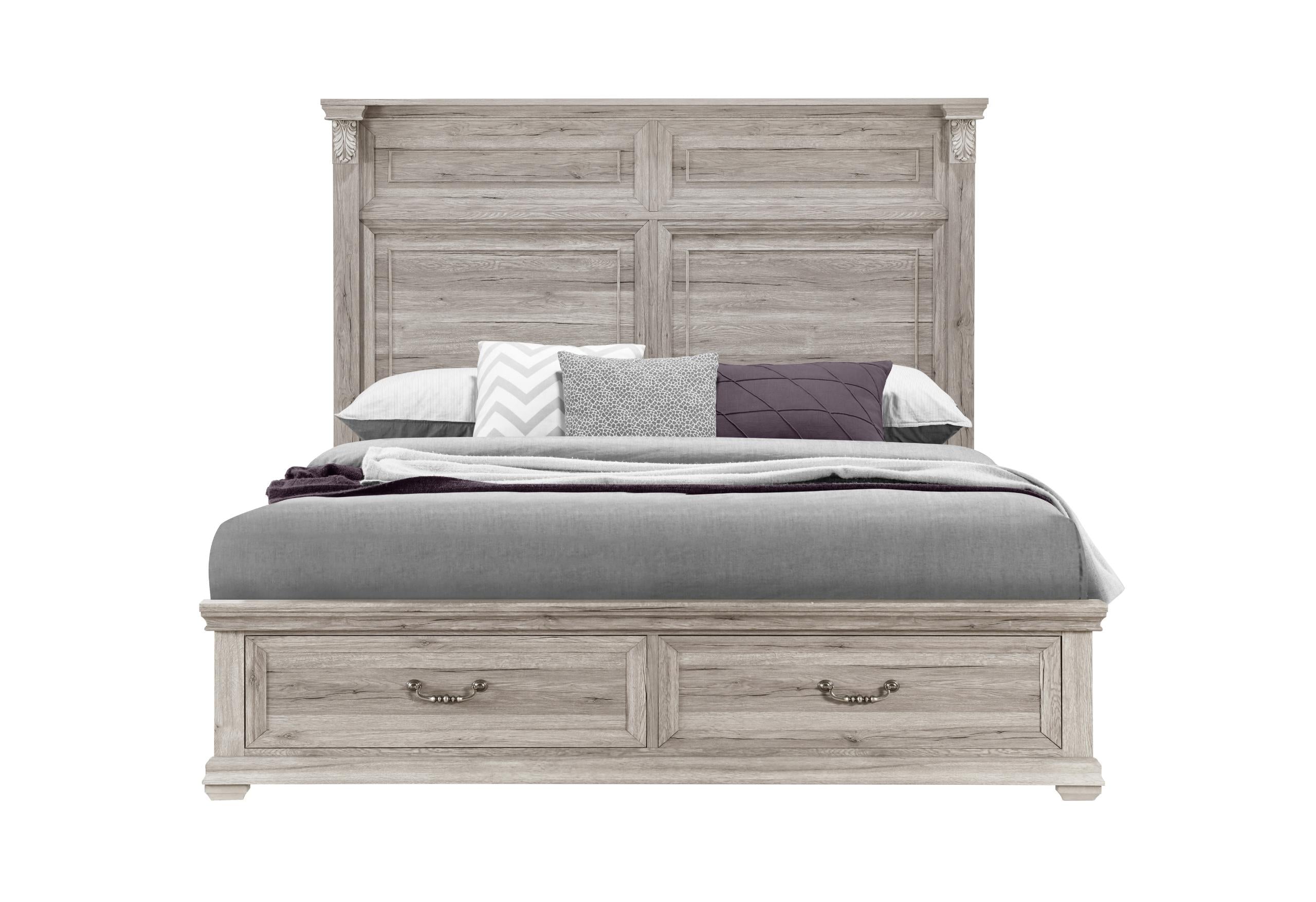 TATUM NATURAL FULL BED WITH STORAGE image