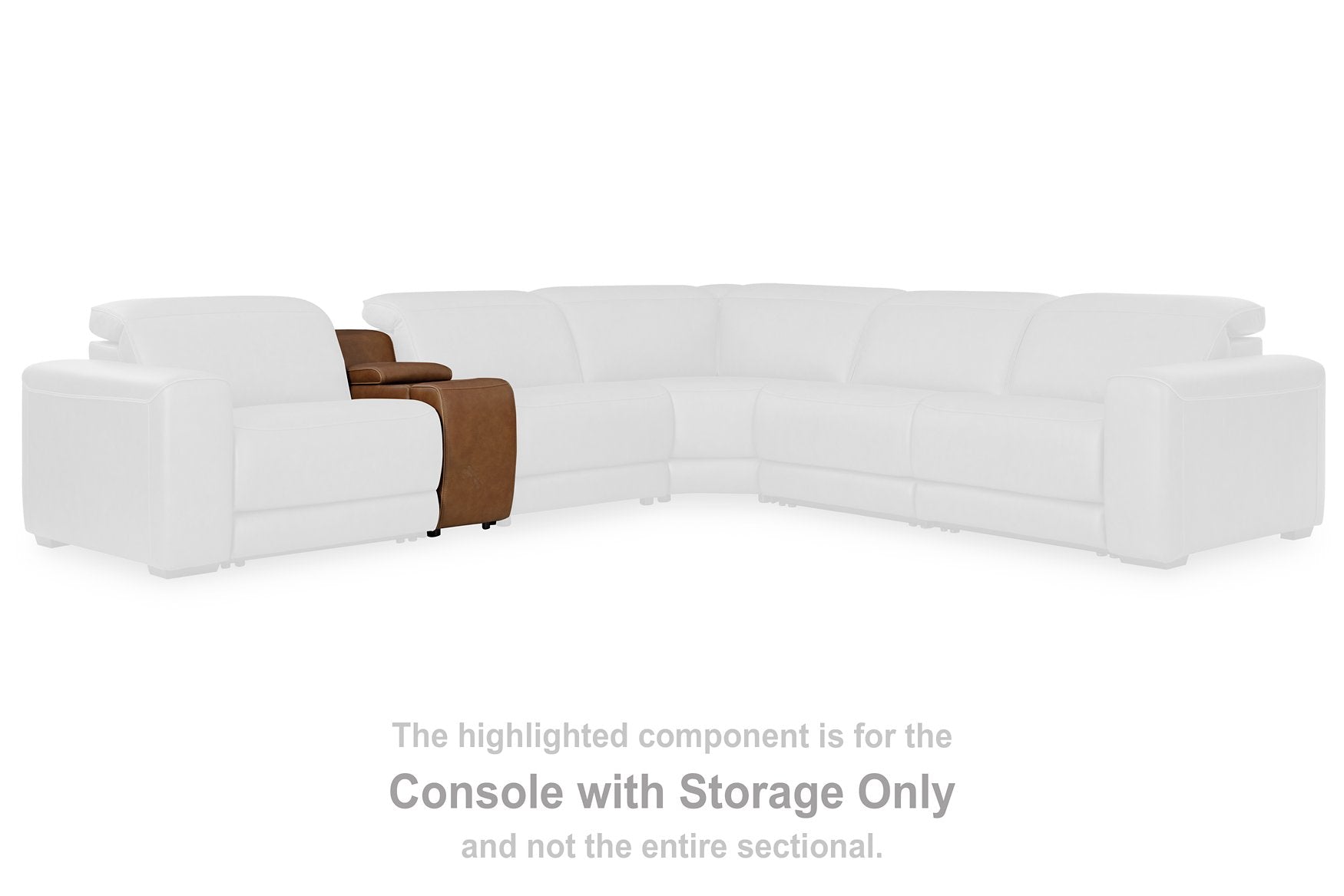 Magic Man Power Reclining Sectional with Console